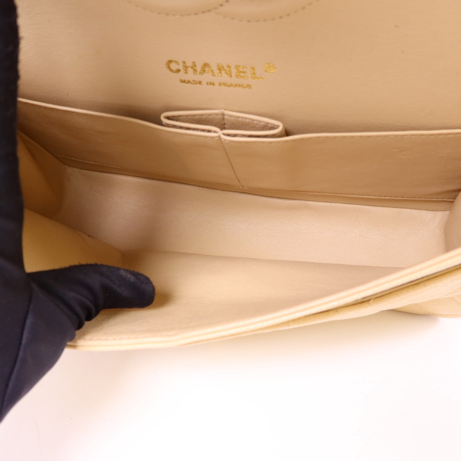 CHANEL 牛皮皮革Classic 25金扣鏈帶肩背袋