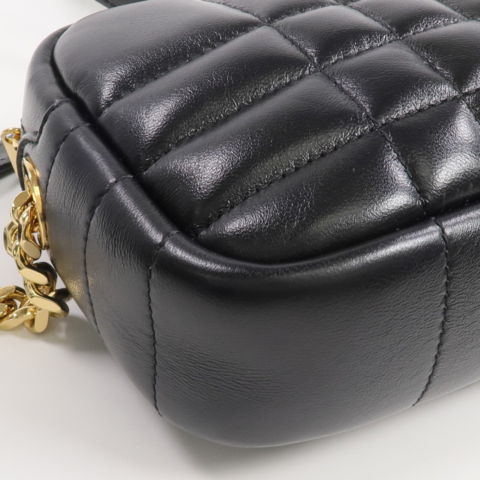 BURBERRY 牛皮皮革Lola金扣肩背袋
