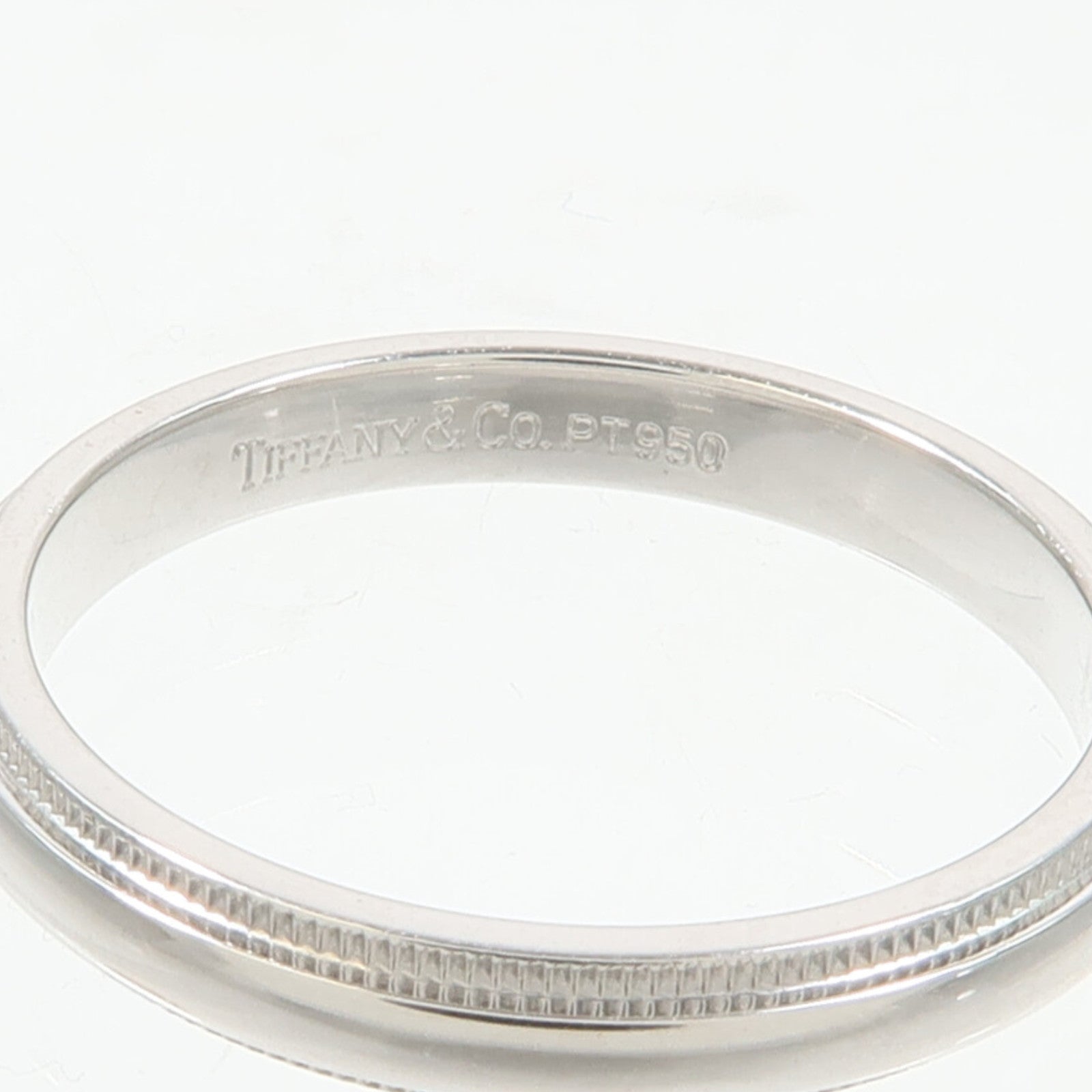 TIFFANY＆CO PT950鉑金Milgrain Band Ring戒指