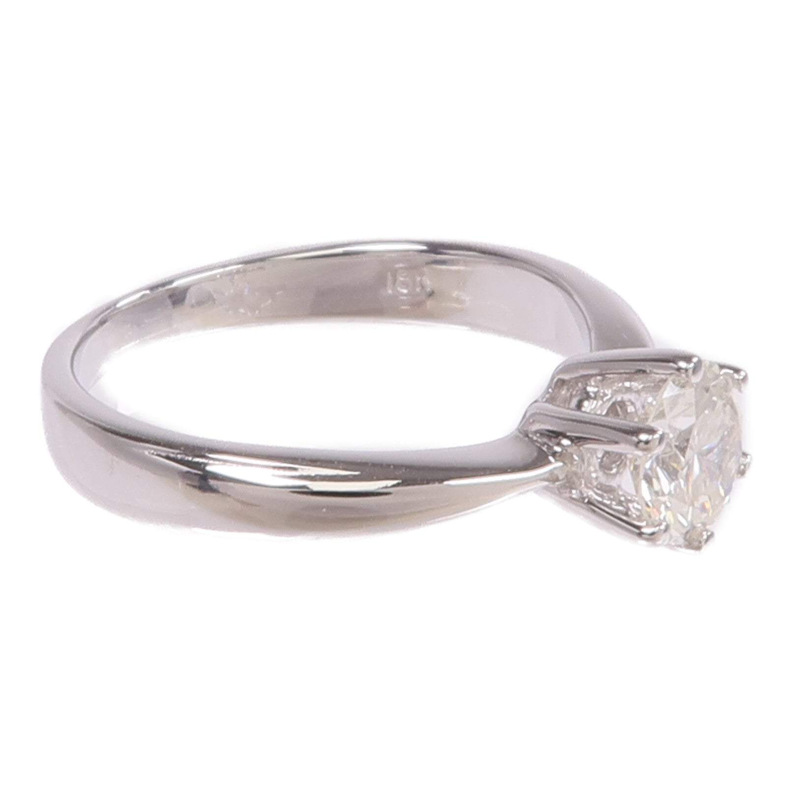 JEWELRY 【激減優惠】18K白金Diamond Ring鑽石戒指US#4.5