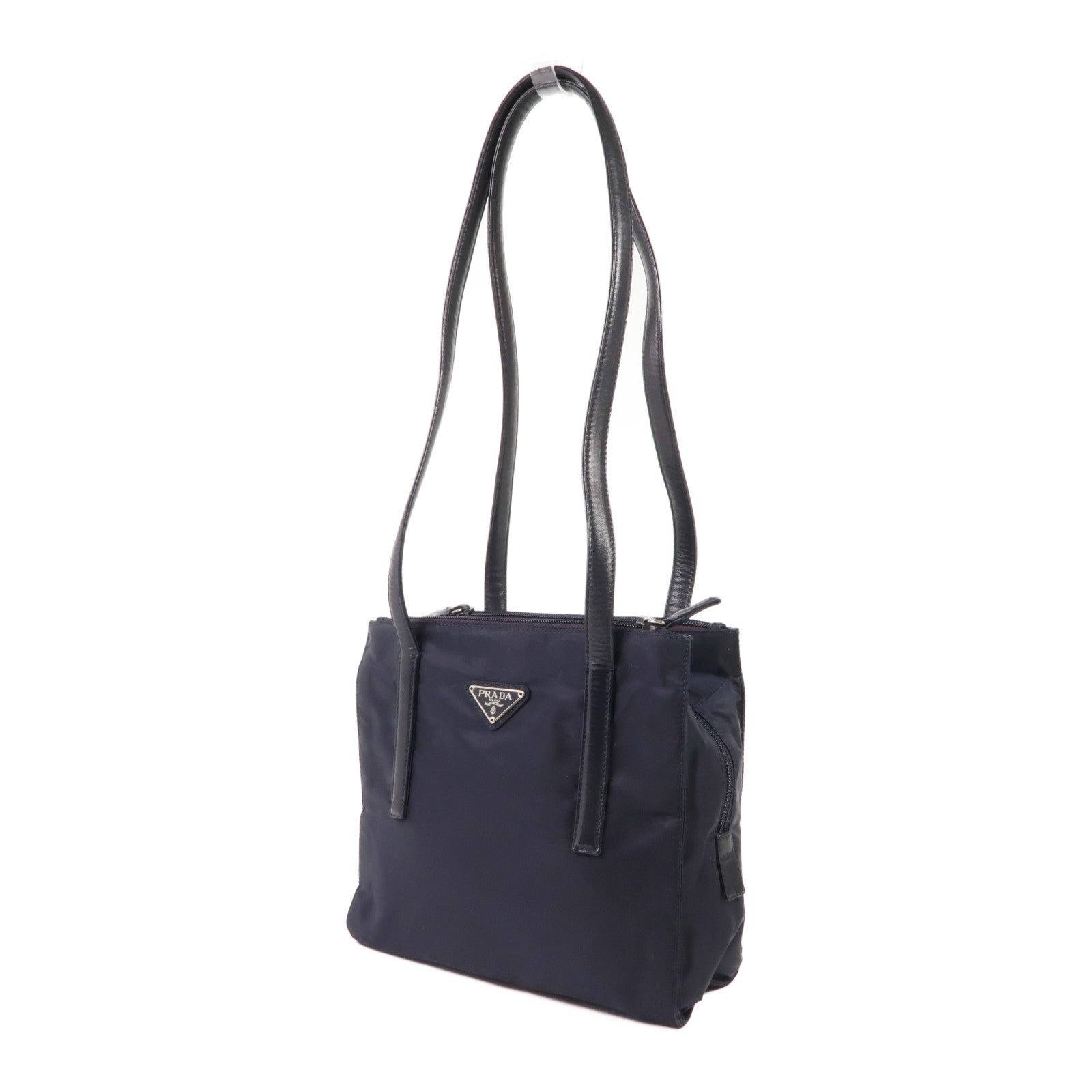 PRADA 尼龍Shoulder Bag銀扣肩背袋