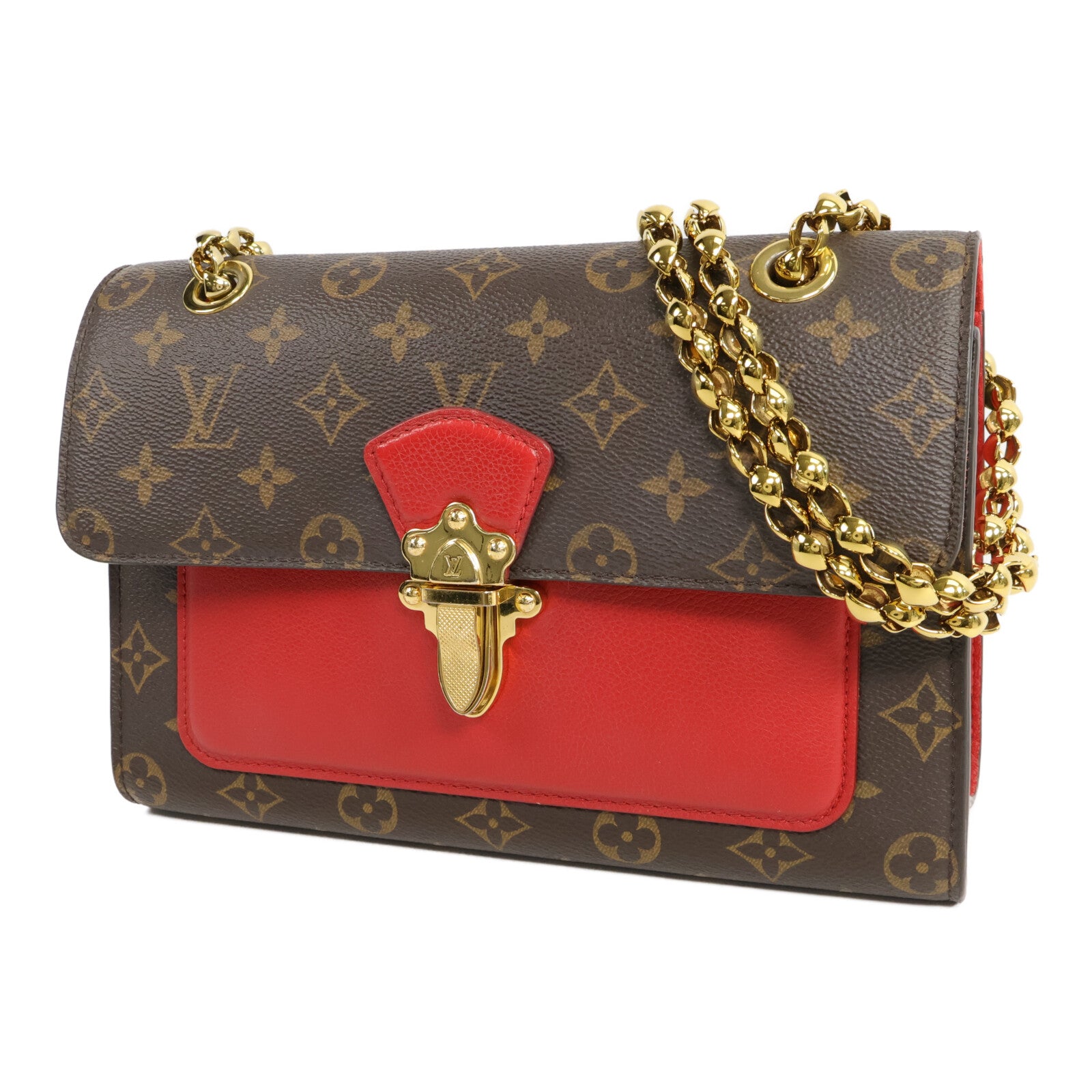 LOUIS VUITTON Monogram Victoire鏈帶肩背袋