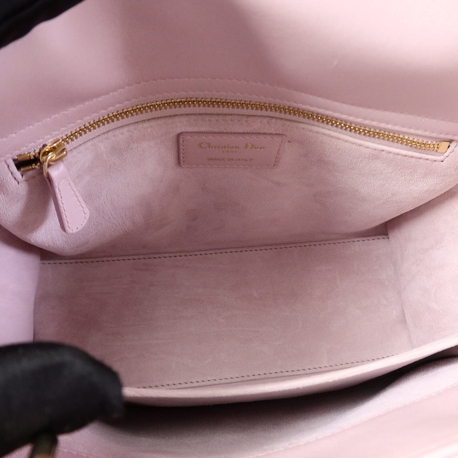 Dior 羊皮皮革Lady Dior Medium手挽肩背兩用袋