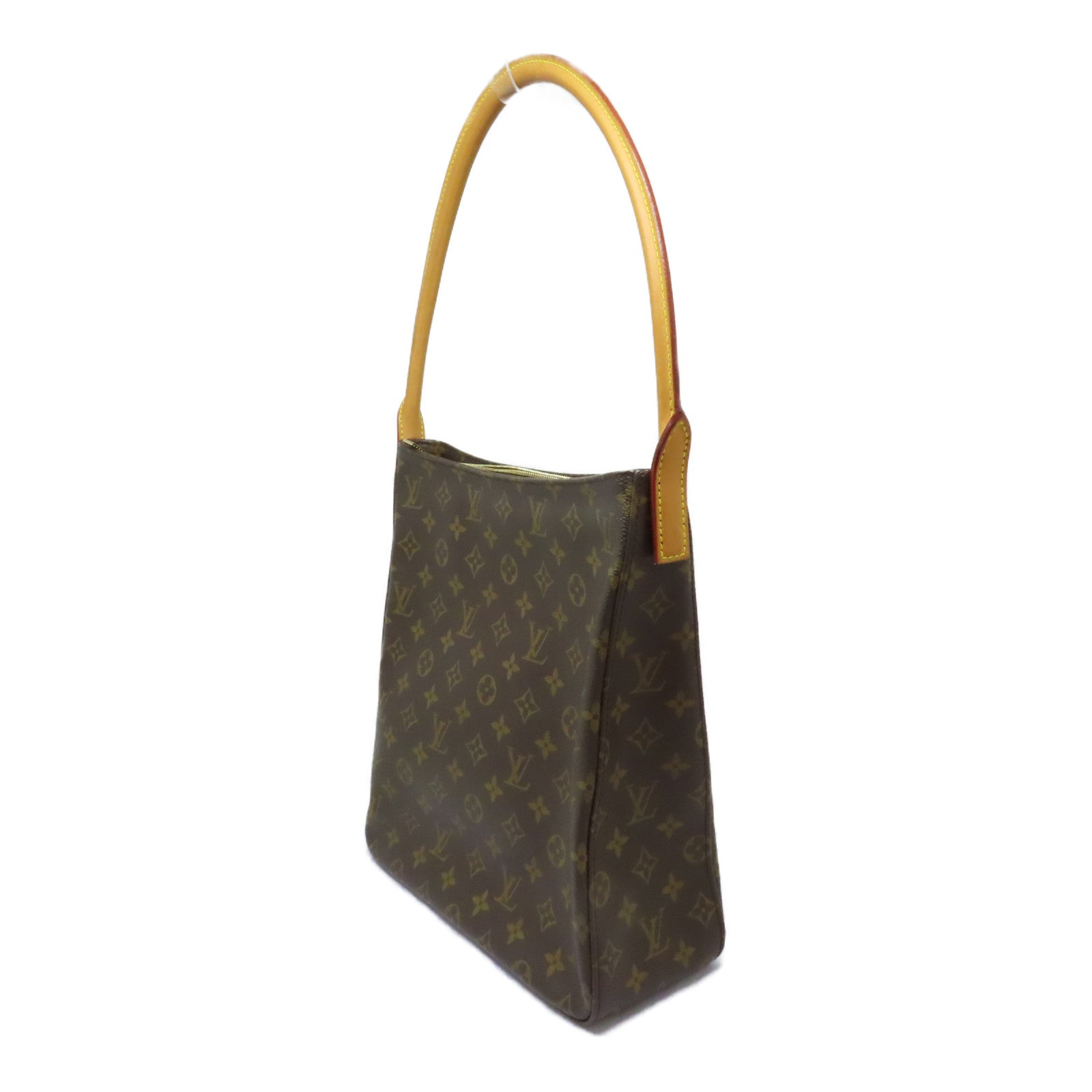 LOUIS VUITTON 【激減優惠】Monogram Looping GM金扣肩背袋啡色