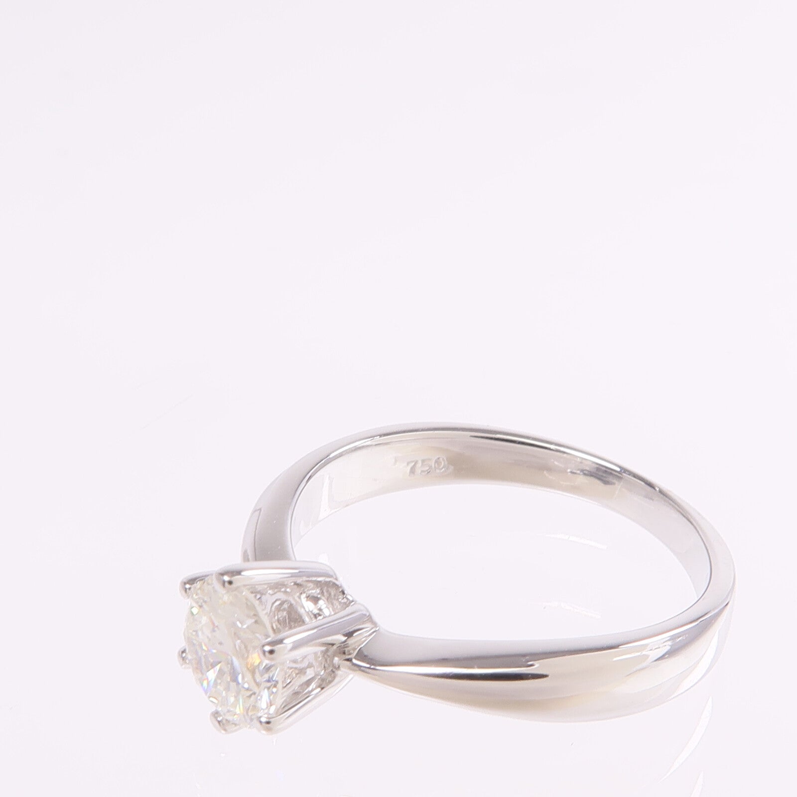JEWELRY 【激減優惠】18K白金Diamond Ring鑽石戒指US#4.5
