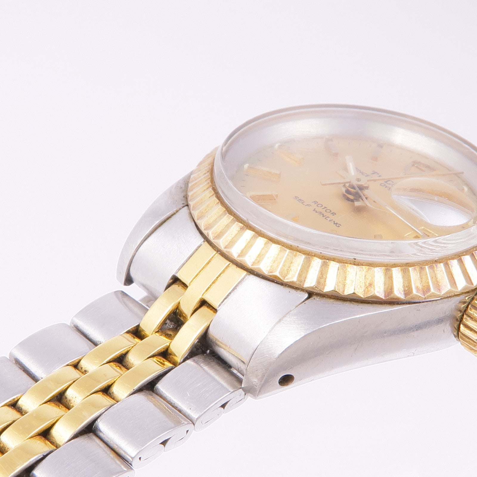 TUDOR Prince Oysterdate 92413 Automatic Watch 18K Yellow Gold Stainless Steel