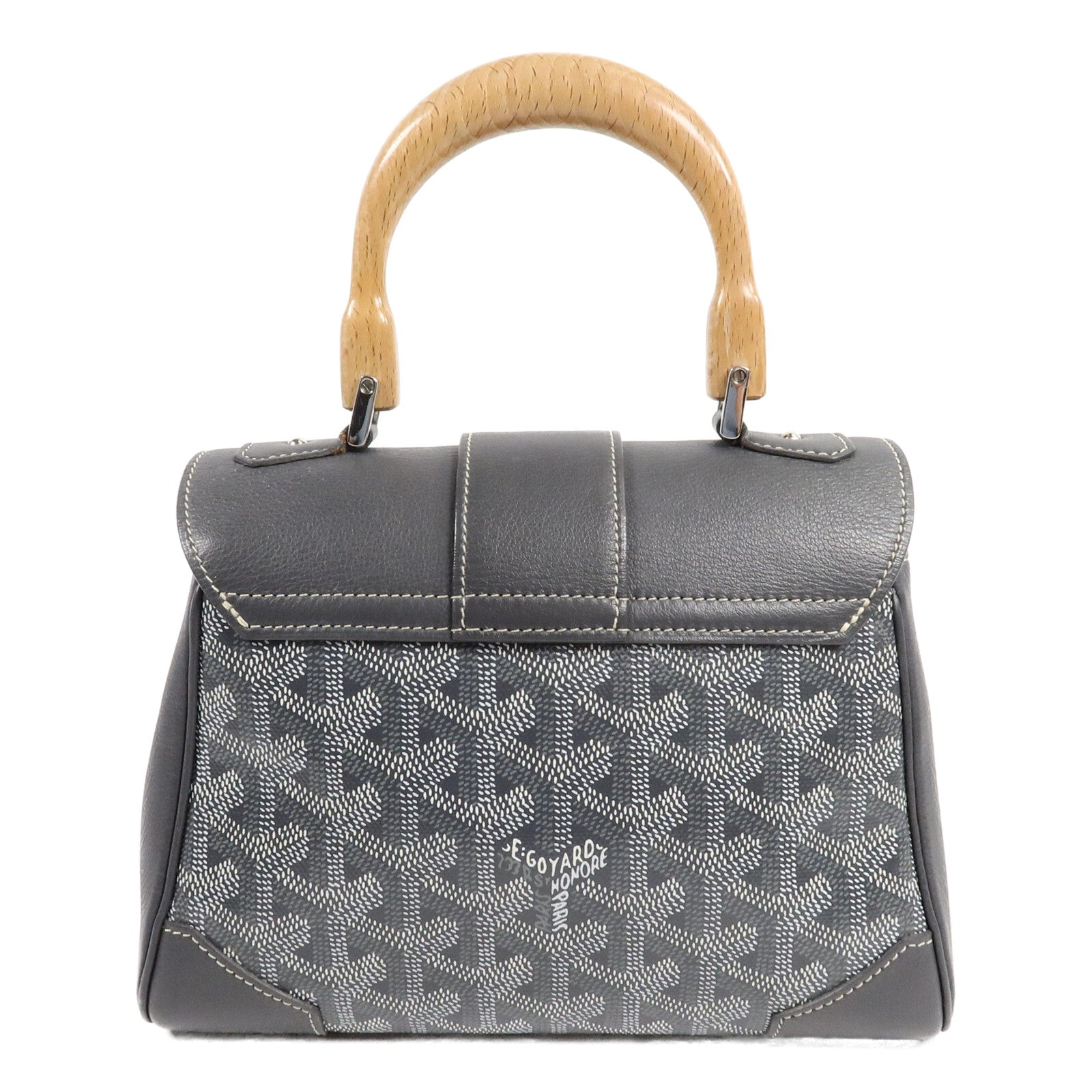 GOYARD 塗層帆布/牛皮皮革Saigon手挽肩背兩用袋