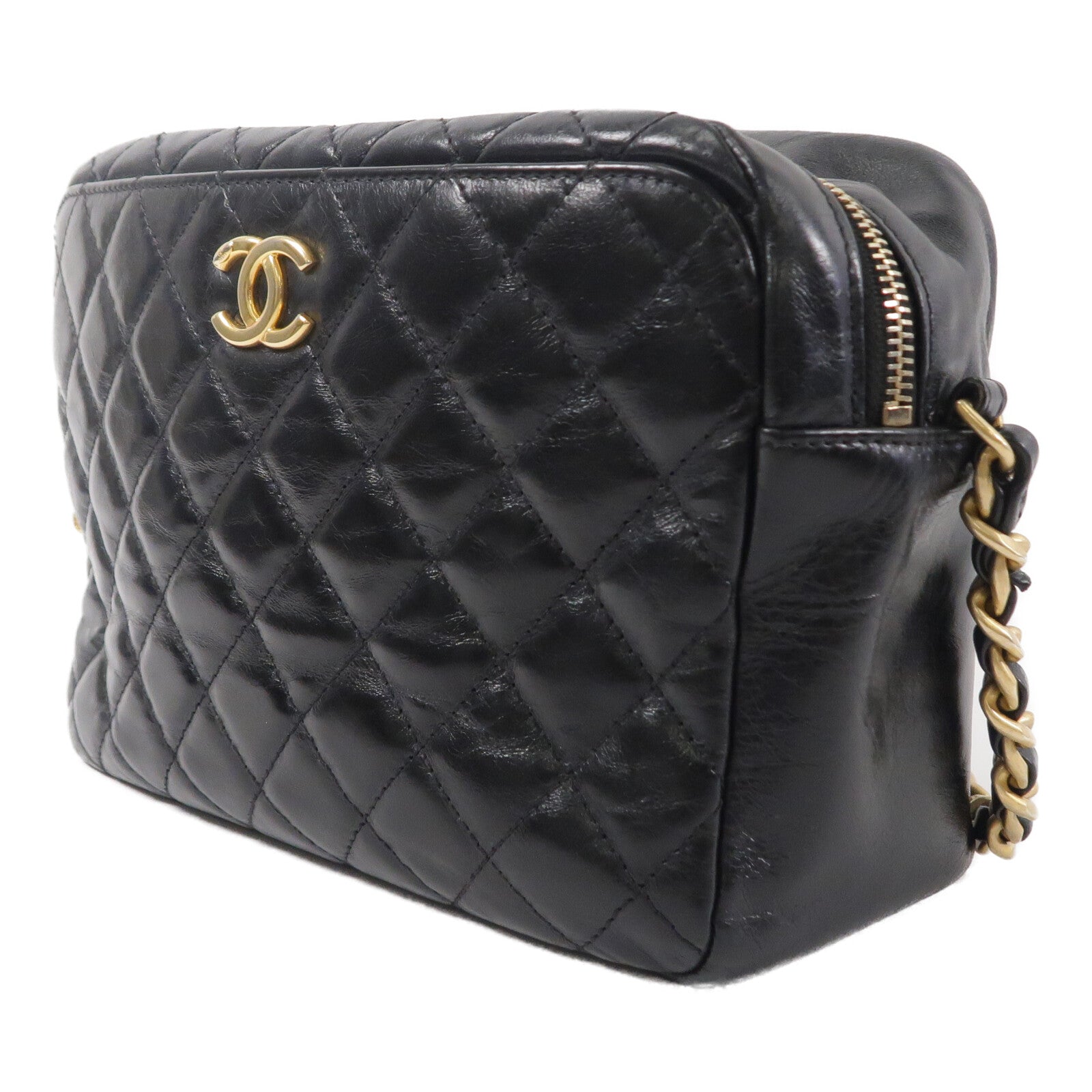 CHANEL 牛皮皮革Shoulder Bag鏈帶肩背袋