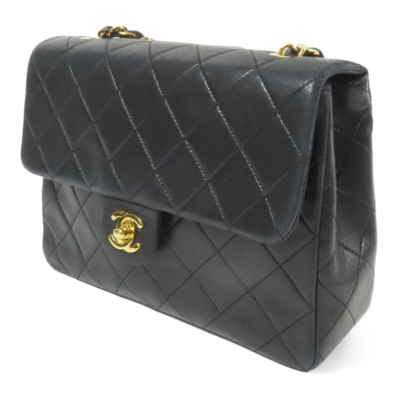 CHANEL 【激減優惠】羊皮皮革Mini Classic 20金扣鏈帶肩背袋