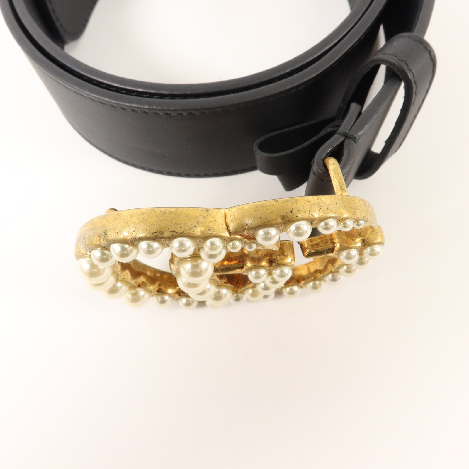 GUCCI 牛皮皮革GG Marrmont Belt 90cm皮帶