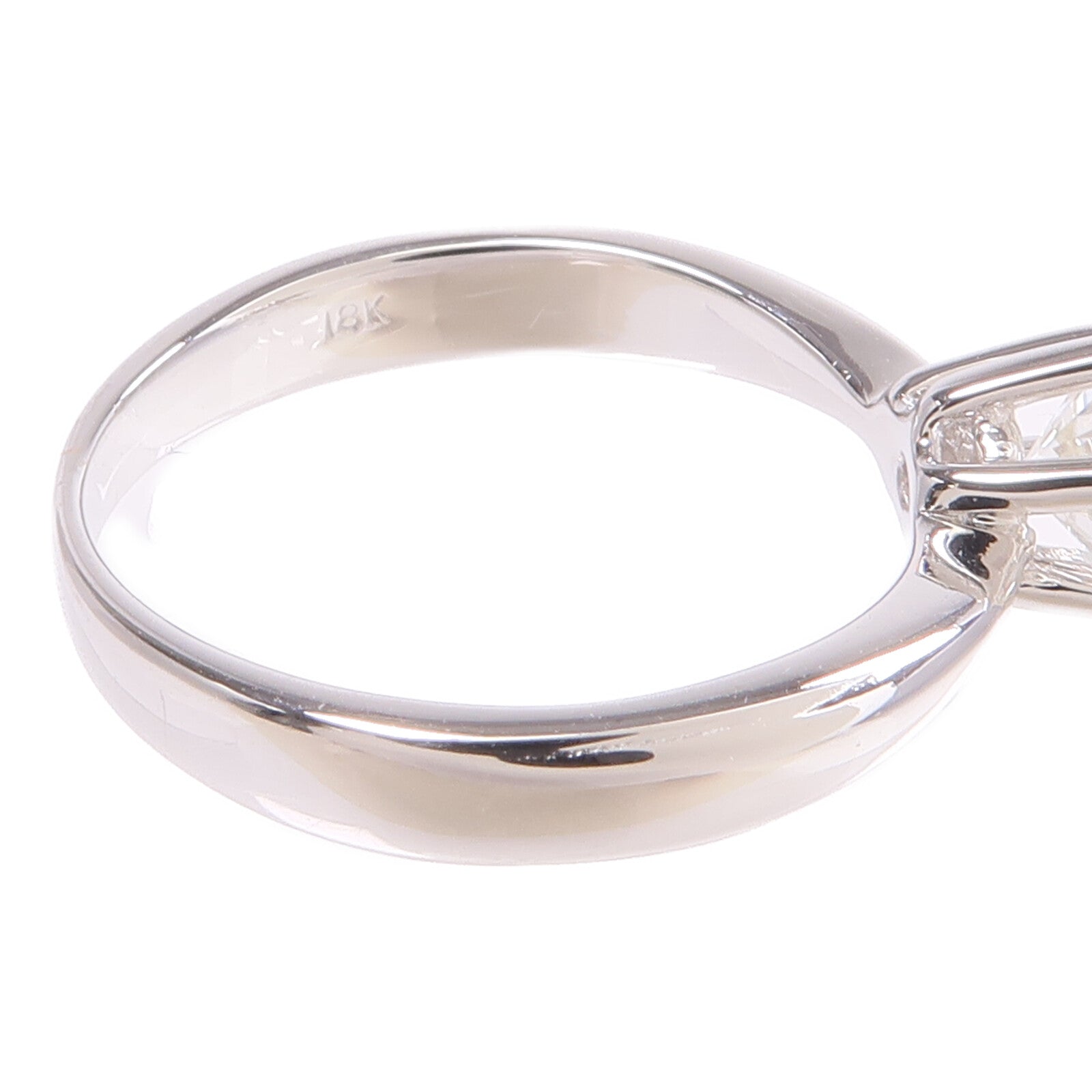 JEWELRY 【激減優惠】18K白金Diamond Ring鑽石戒指US#4.5