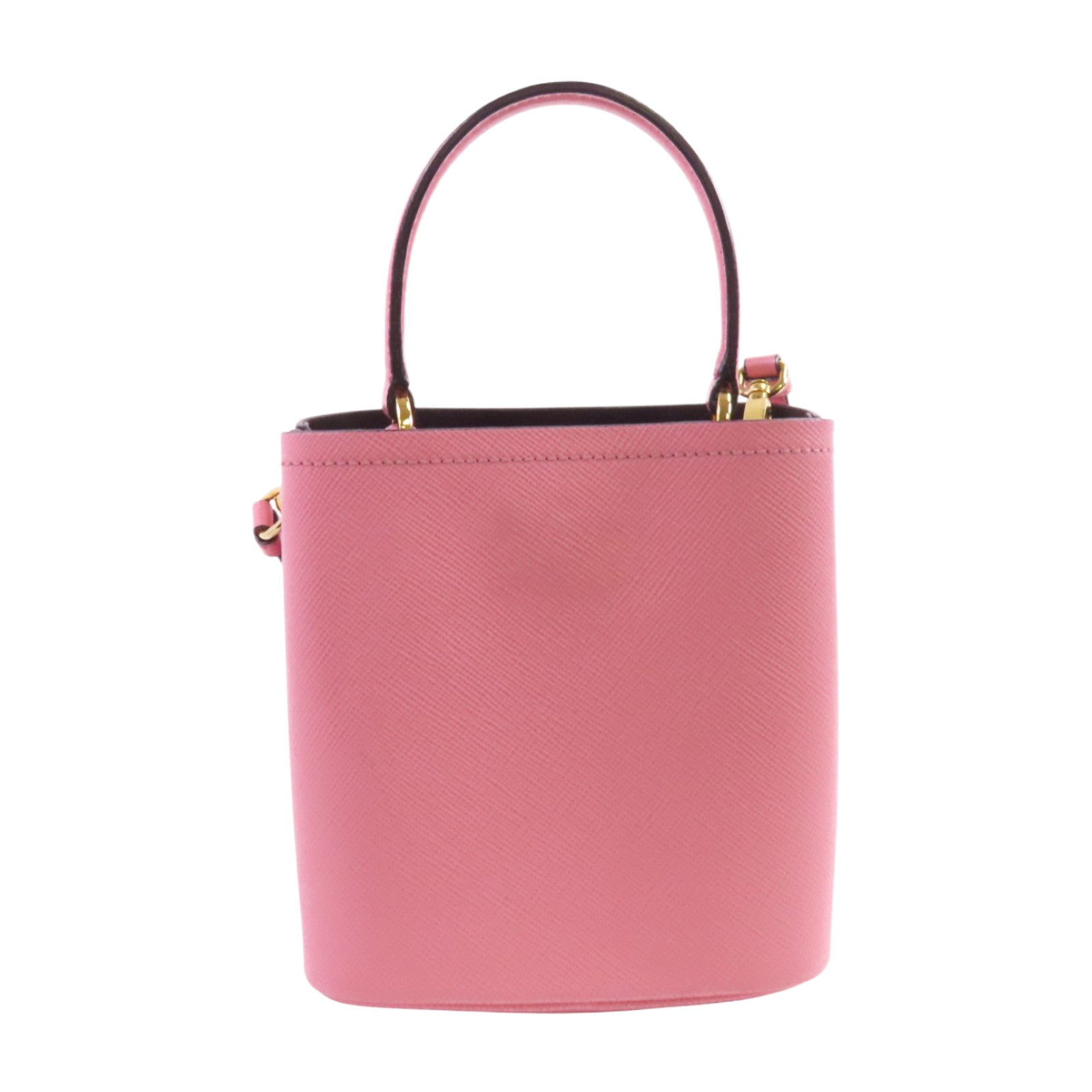 PRADA Saffianopo皮革2Way Shoulder Bag金扣手挽肩背兩用袋