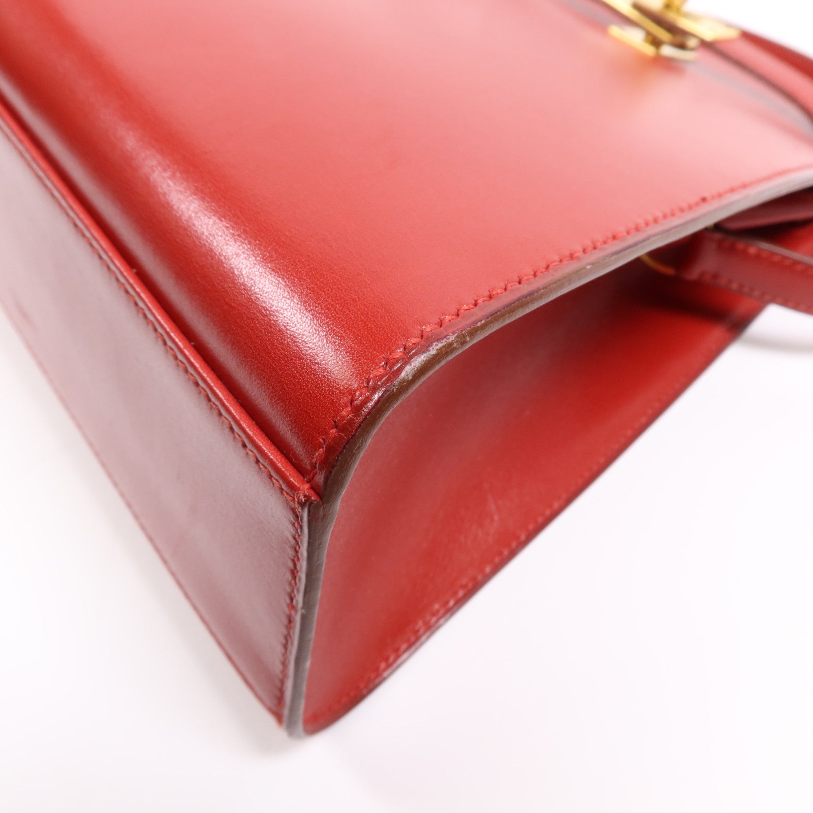 HERMES Box Calf皮革Sac Kelly Sport金扣肩背袋