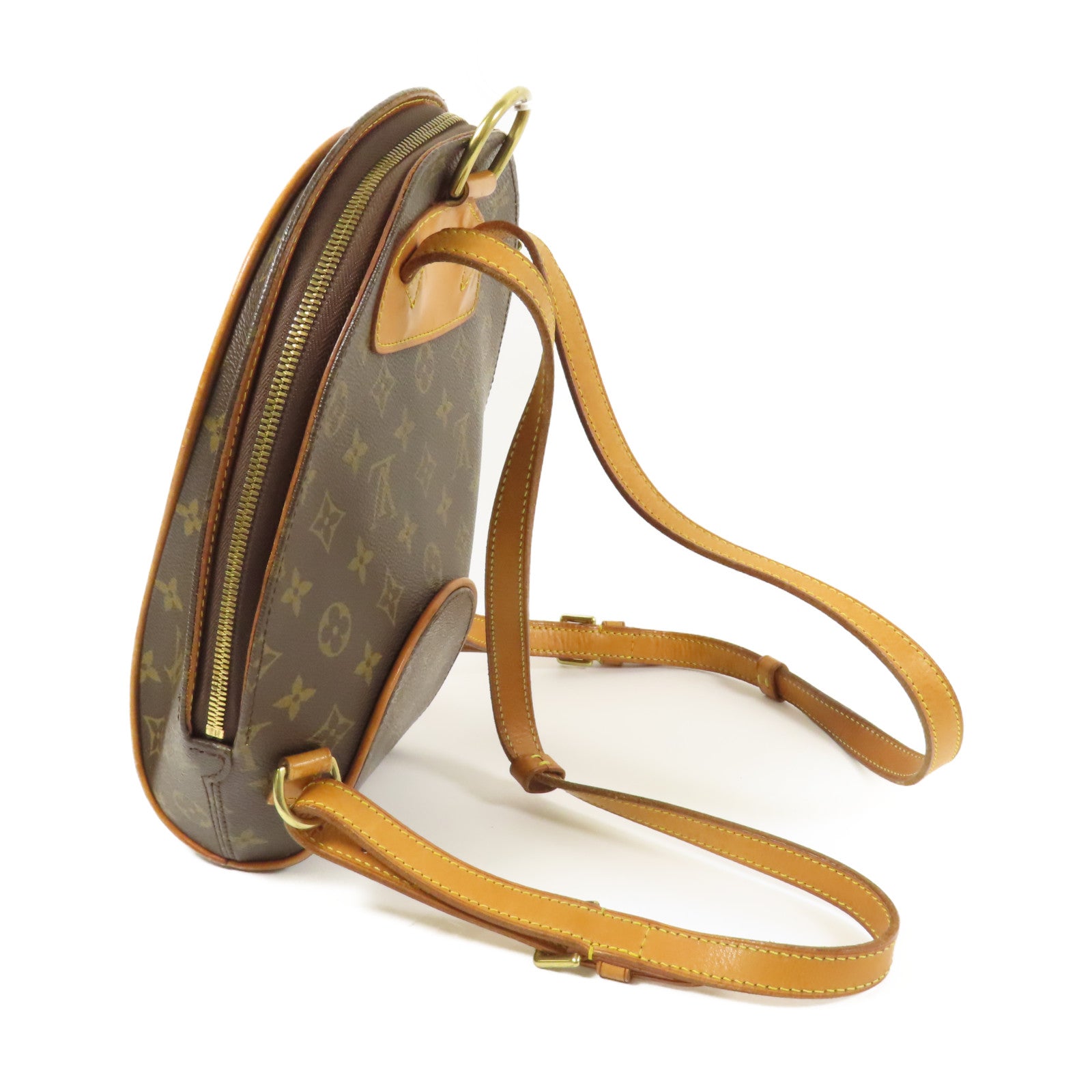 LOUIS VUITTON 【激減優惠】Monogram Ellipse Sac A Dos Backpack金扣背包棕色
