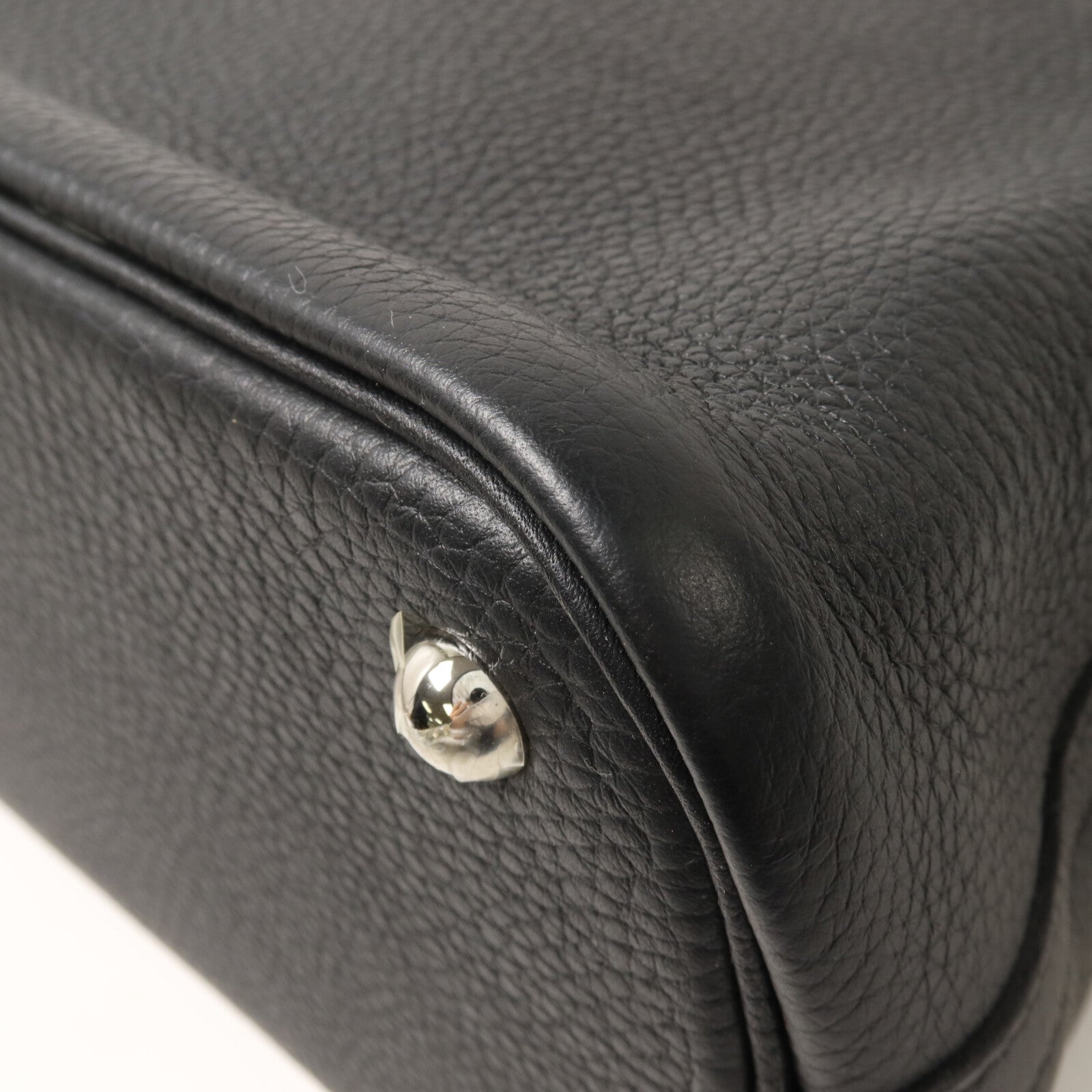 HERMES Clemence皮革Bolide 31手挽肩背兩用袋Noir