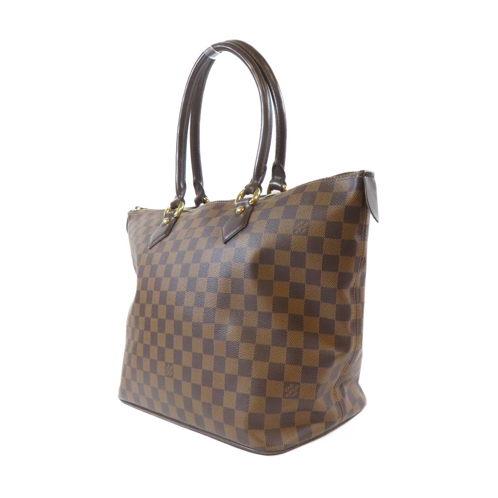LOUIS VUITTON Damier Saleya MM Tote Bag金扣手挽袋啡色