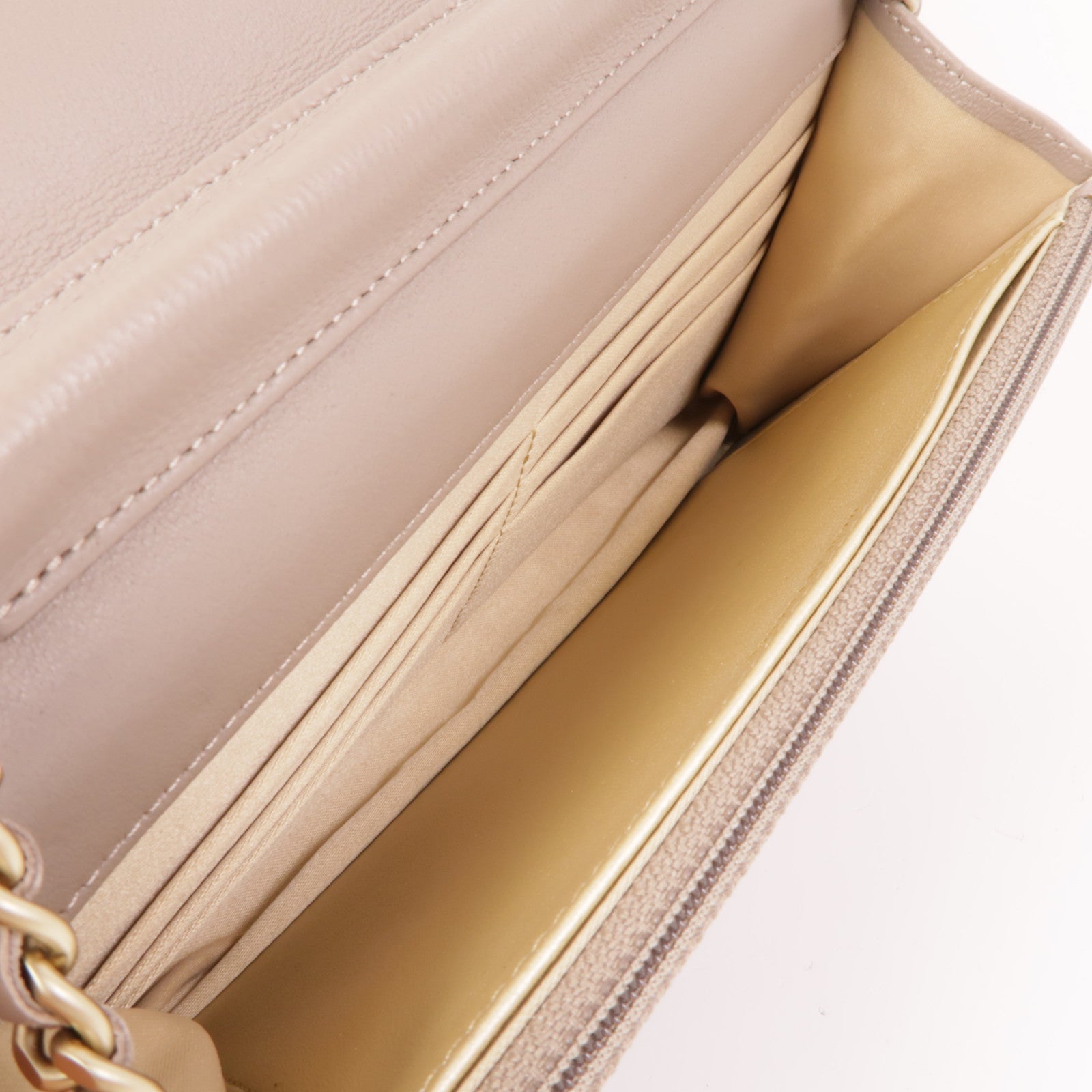 CHANEL 羊皮皮革WOC Chain Shoulder Bag金扣鏈帶肩背袋