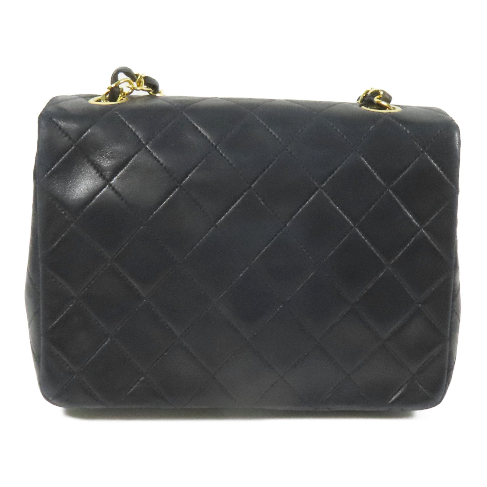 CHANEL 羊皮皮革Mini Classic 20金扣鏈帶肩背袋