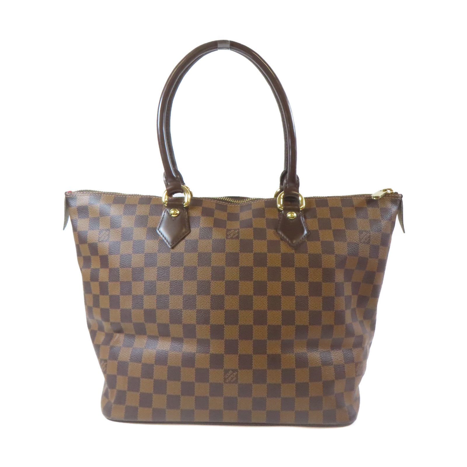 LOUIS VUITTON Damier Saleya MM Tote Bag金扣手挽袋啡色