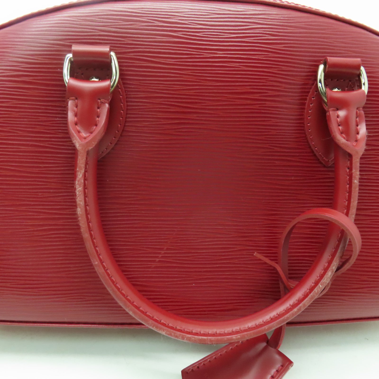 LOUIS VUITTON Epi Jasmin銀扣手挽袋紅色