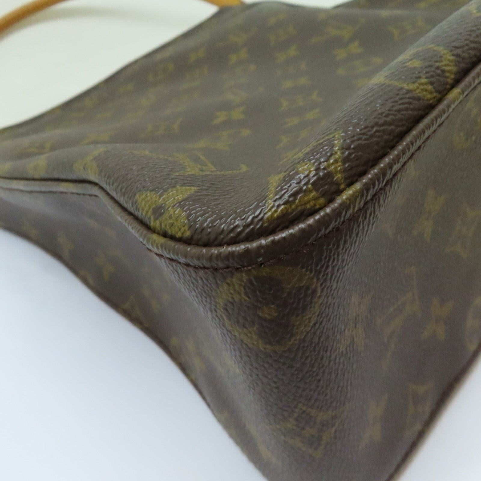 LOUIS VUITTON 【激減優惠】Monogram Looping GM金扣肩背袋啡色