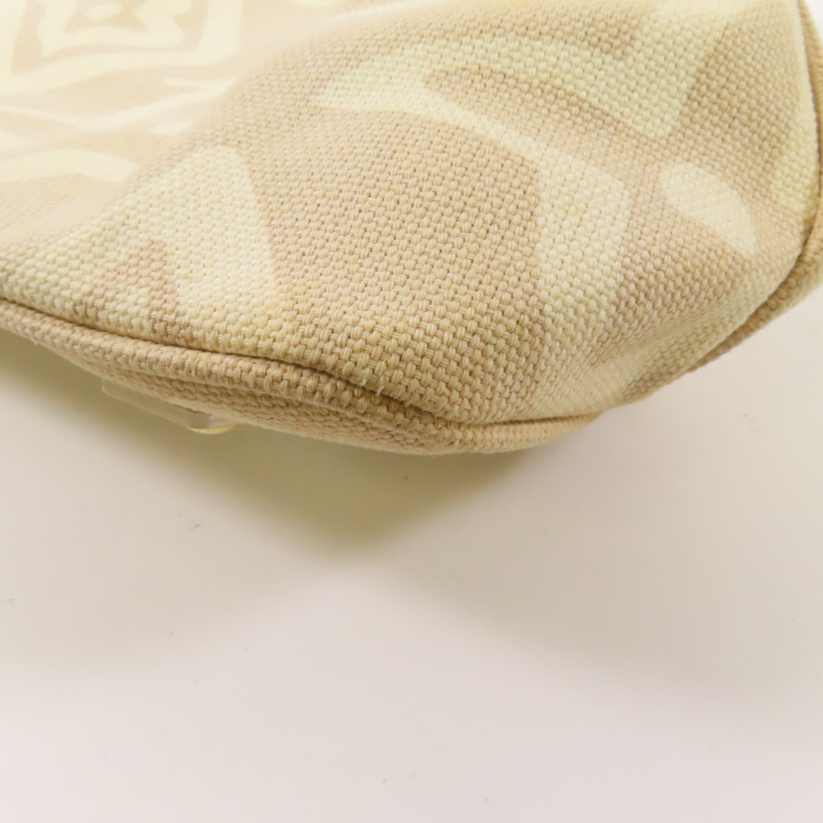 LOUIS VUITTON LV GHW Tahitienne PM Shoulder Tote Bag M95674 Canvas Beige