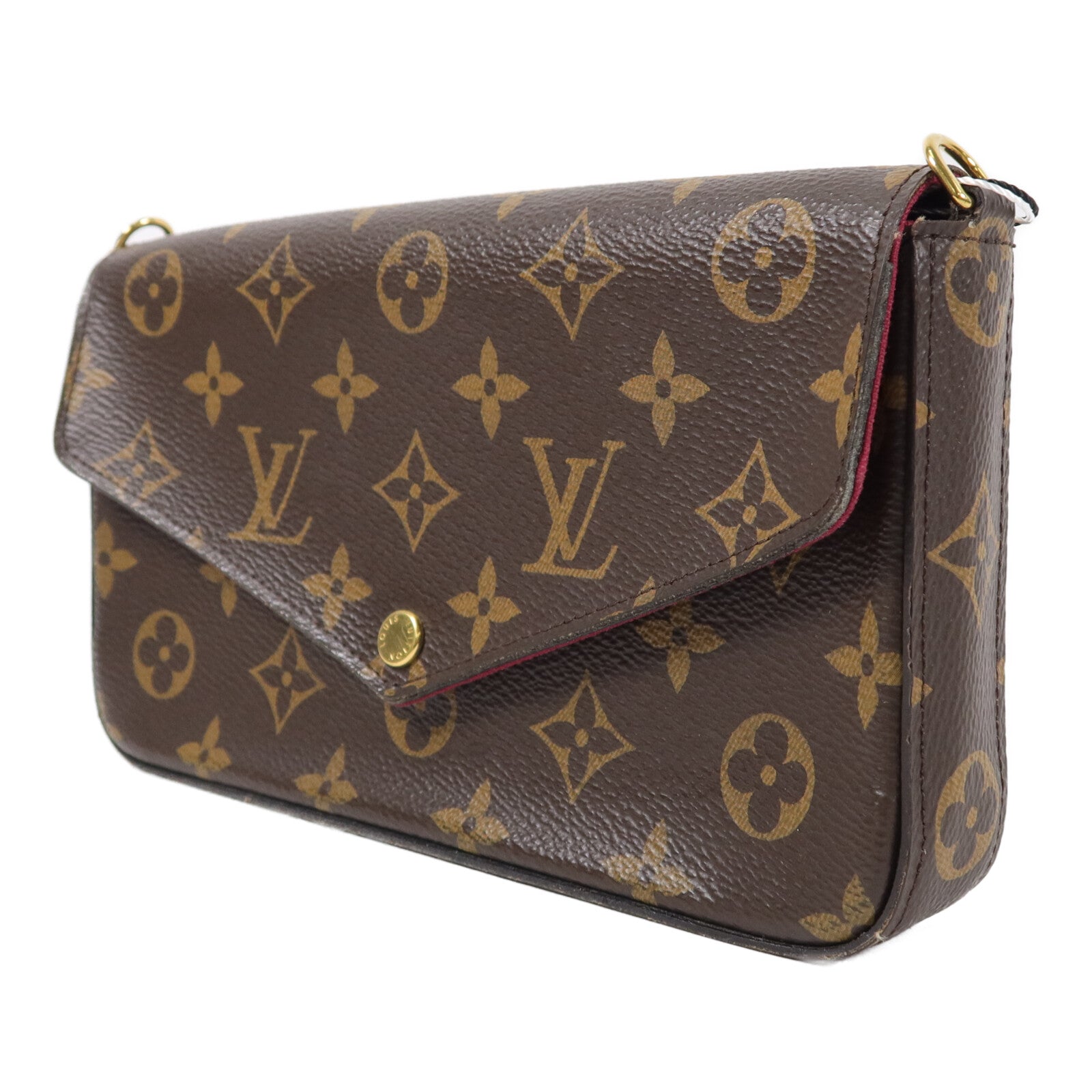 LOUIS VUITTON Monogram Pochette Felicie鏈帶肩背袋