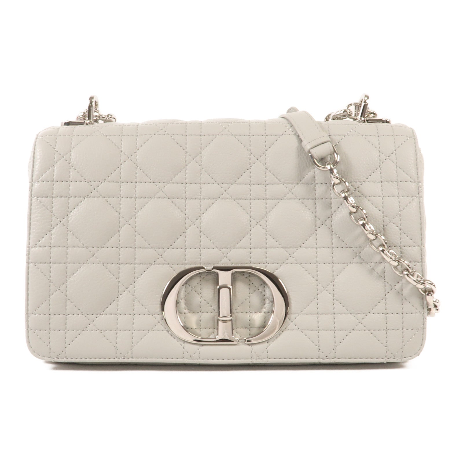 Dior 牛皮皮革Caro Medium銀扣肩,背袋