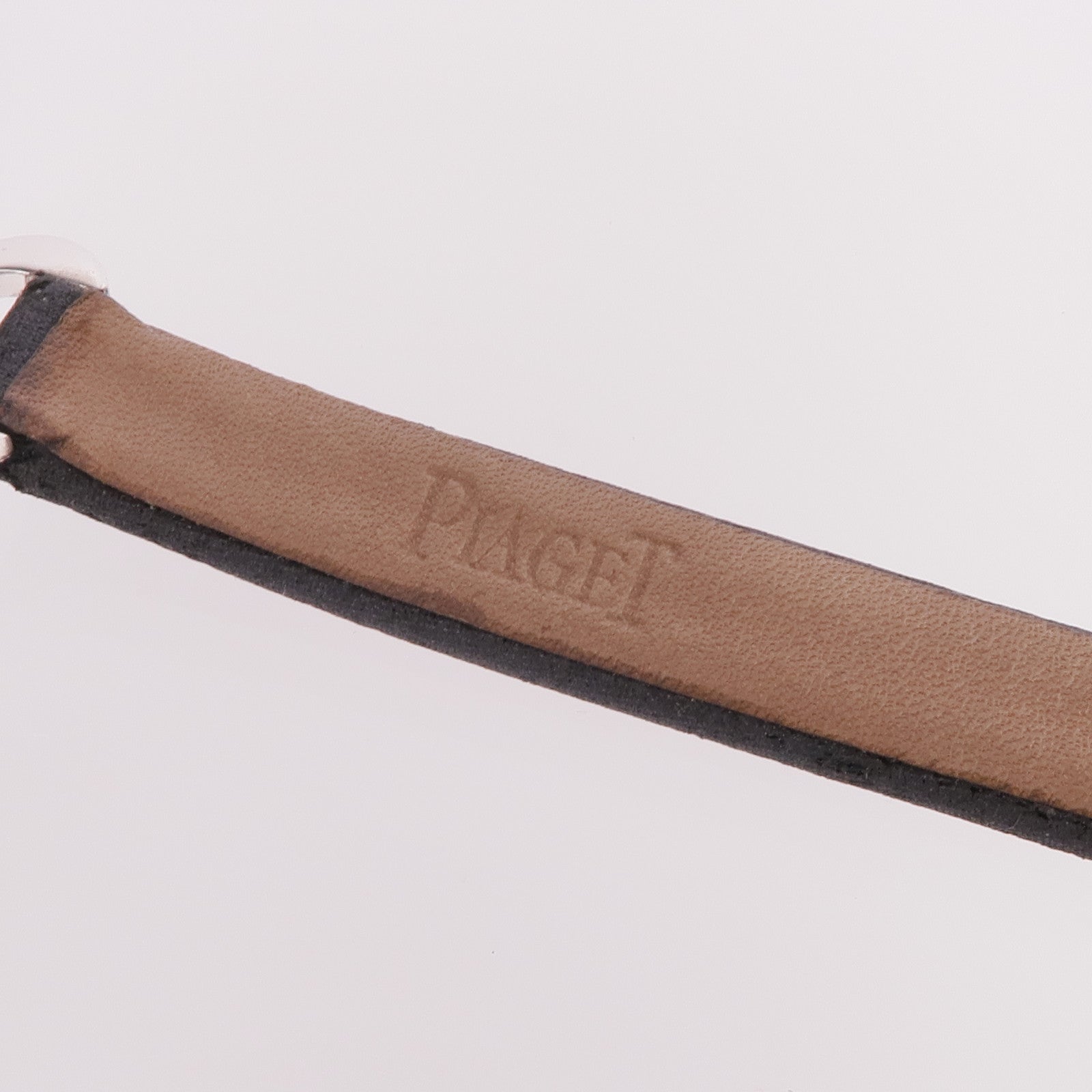 PIAGET 18K白金/皮革Diamond Choker鑽石項鍊