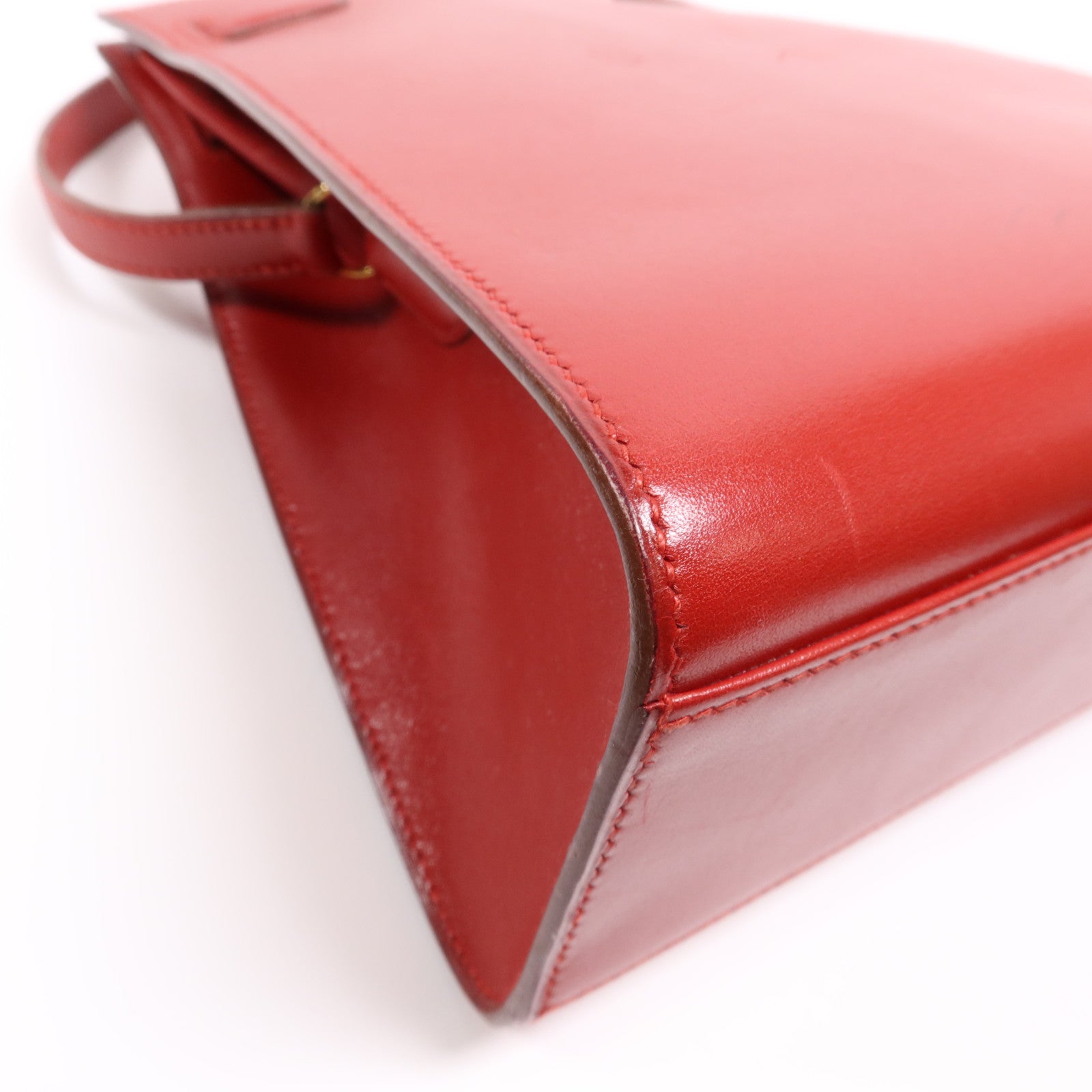 HERMES Box Calf皮革Sac Kelly Sport金扣肩背袋