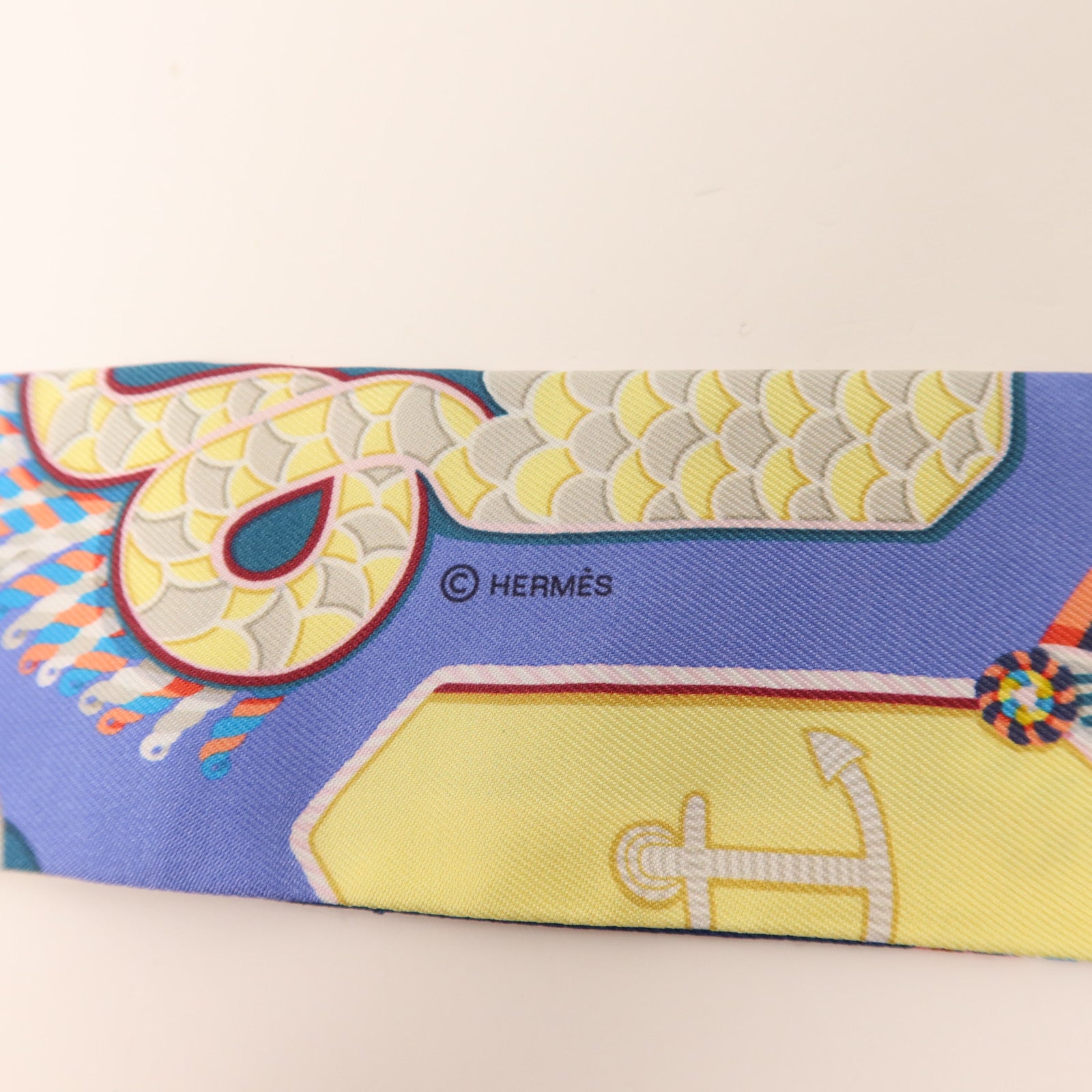 HERMES 絲質Twilly絲巾