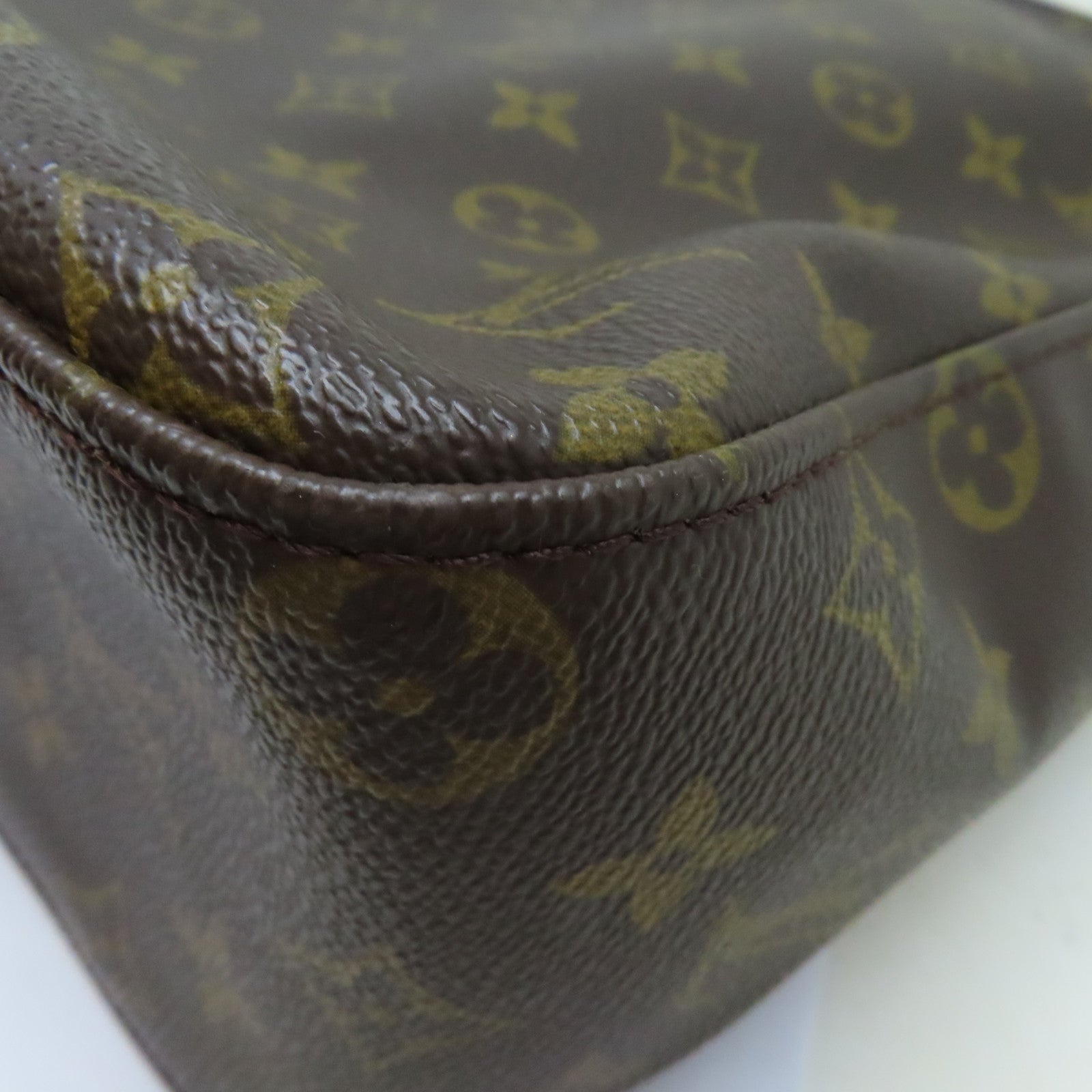 LOUIS VUITTON 【激減優惠】Monogram Looping GM金扣肩背袋啡色