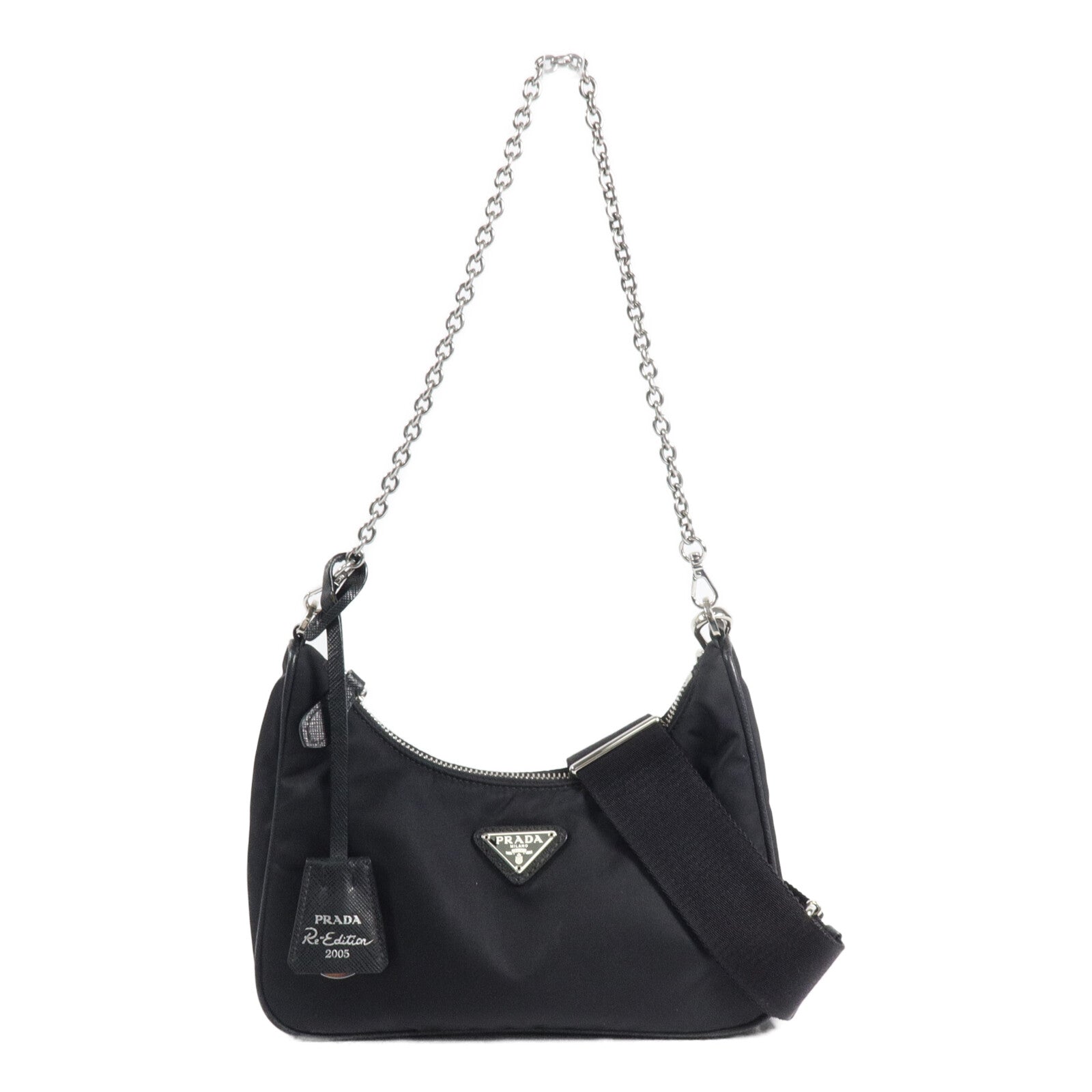 PRADA 尼龍Mini Hobo Re-Edition 2005手挽肩背兩用袋