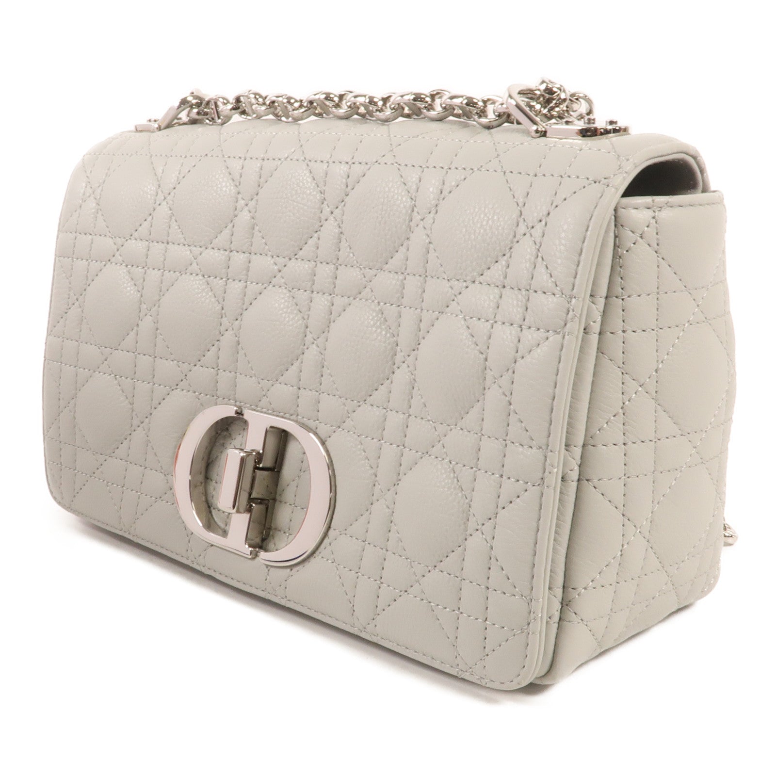 Dior 牛皮皮革Caro Medium銀扣肩,背袋