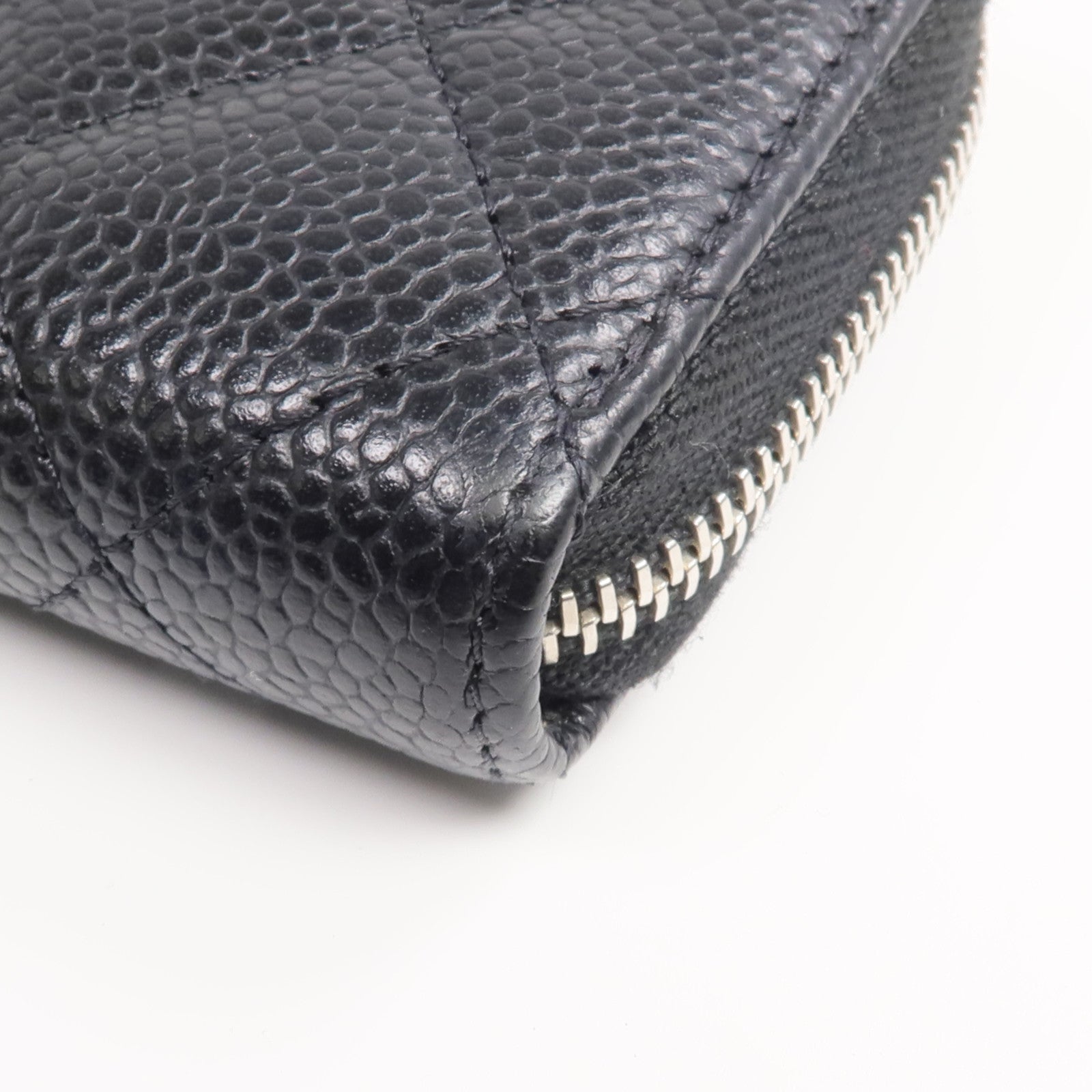 CHANEL 牛皮皮革Card Holder銀扣卡片套