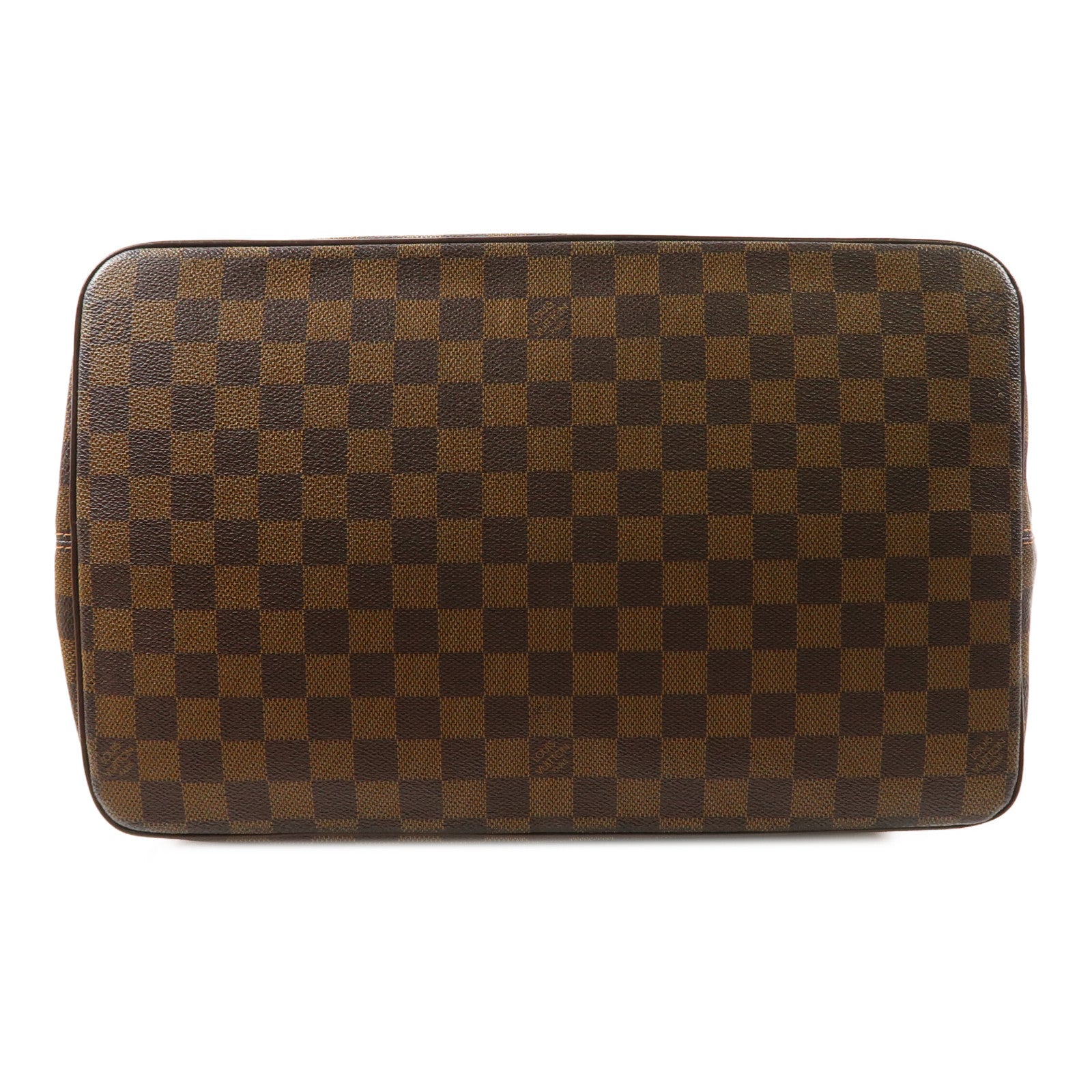 LOUIS VUITTON Damier Saleya GM金扣肩背袋棕色