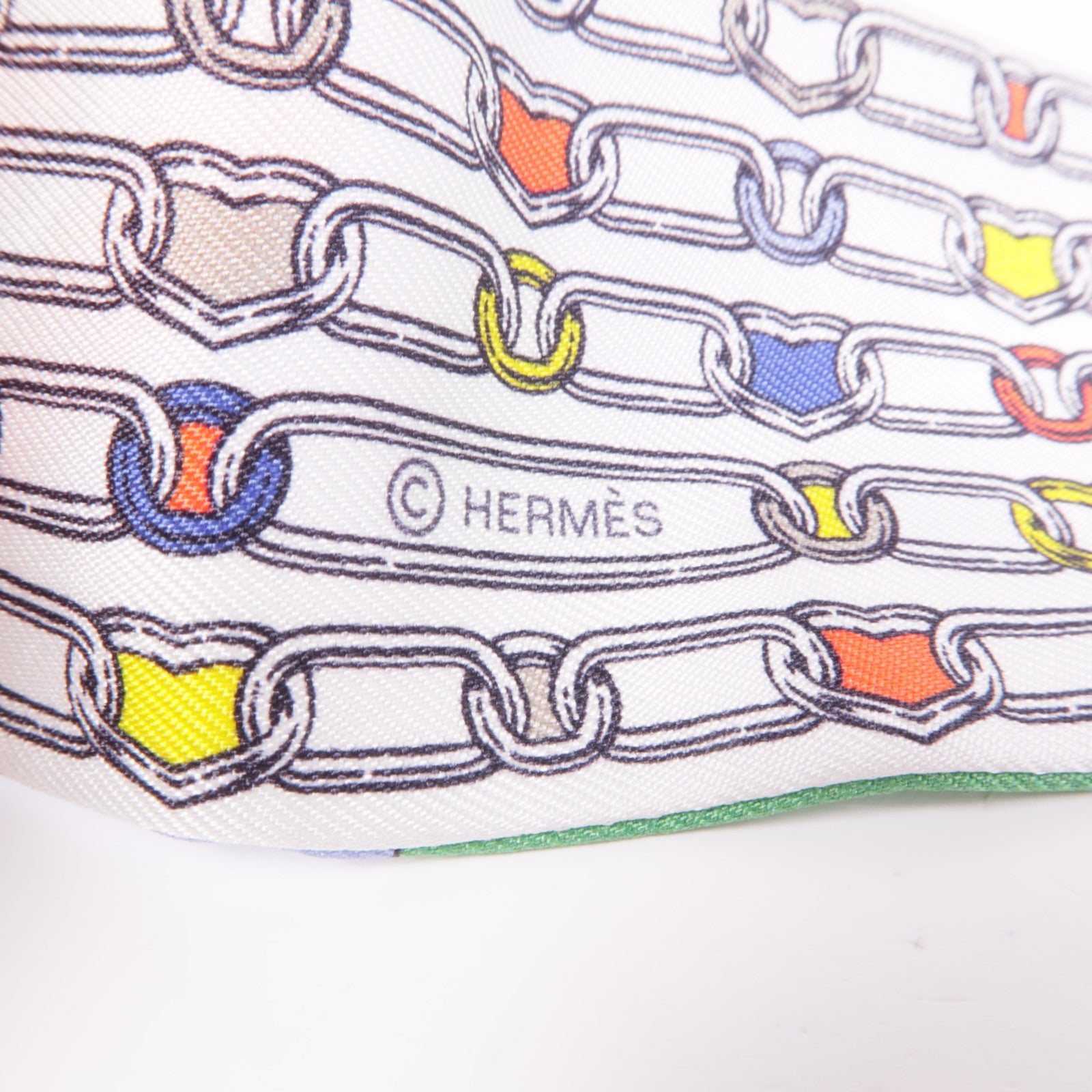 HERMES 絲質Twilly絲巾Multicolor