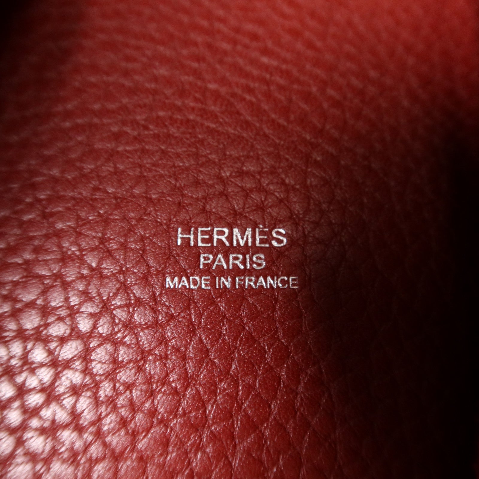 HERMES 【激減優惠】Clemence皮革Picotin GM銀扣手挽袋Rouge/Rouge Casaque