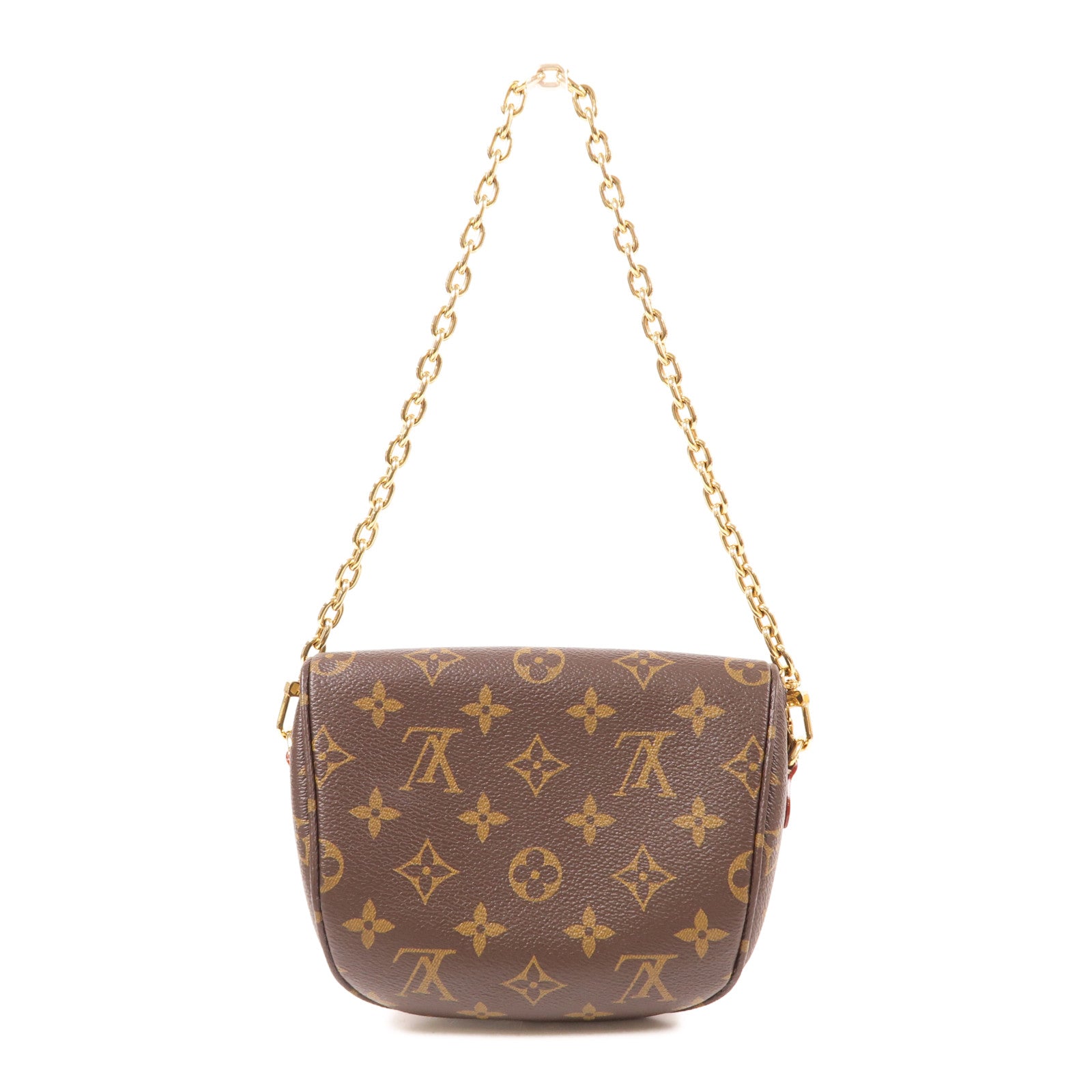 LOUIS VUITTON 【激減優惠】Monogram Mini Bumbag金扣手挽肩背兩用袋棕色