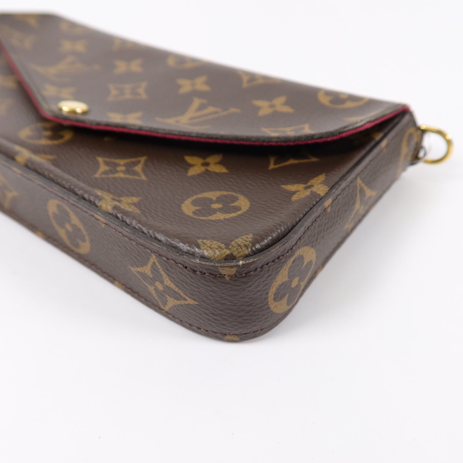 LOUIS VUITTON Monogram Pochette Felicie鏈帶肩背袋