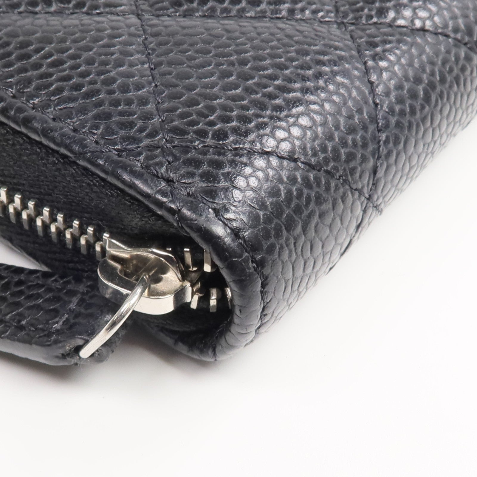 CHANEL 牛皮皮革Card Holder銀扣卡片套