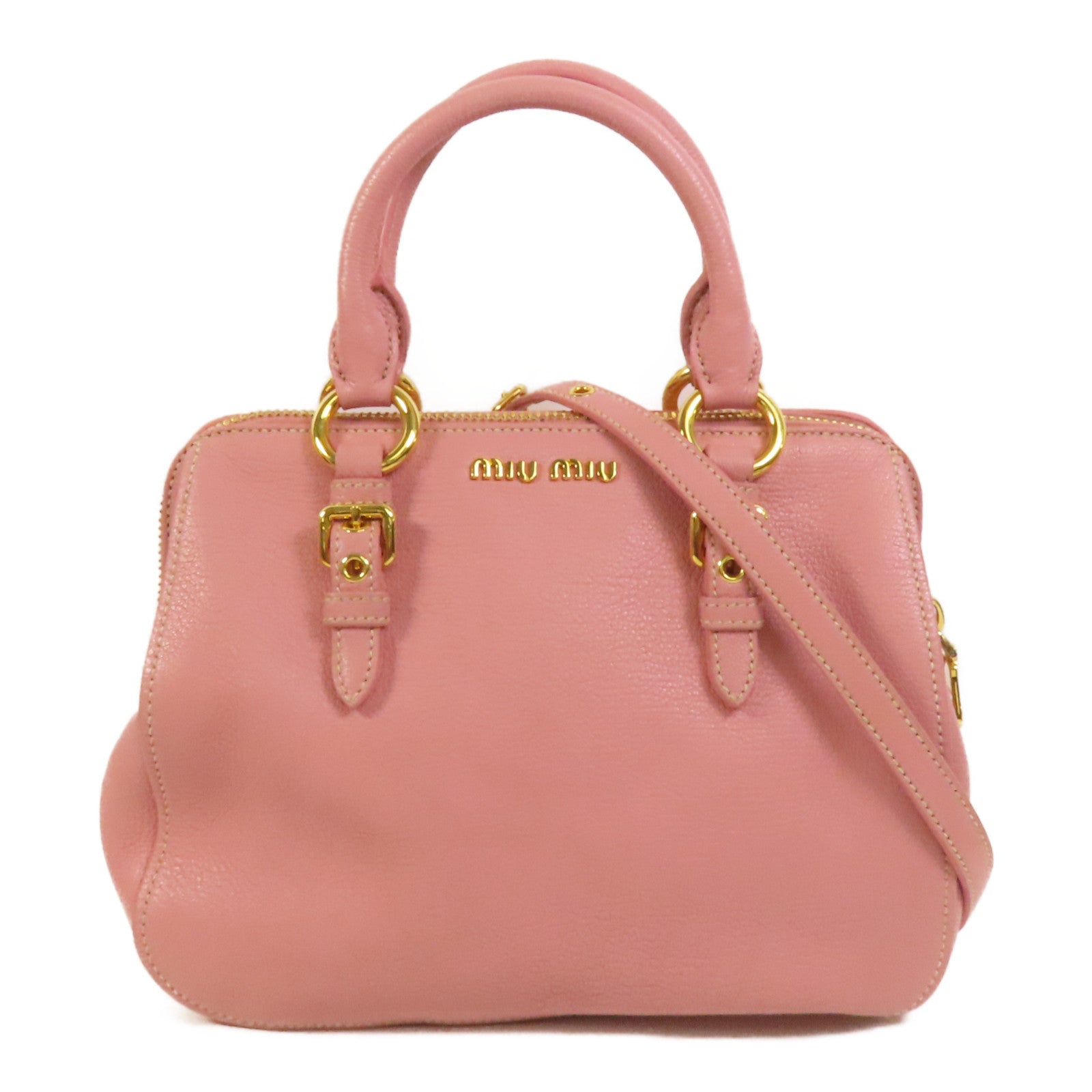 Miu Miu 牛皮皮革2 Way Shoulder手挽肩背兩用袋