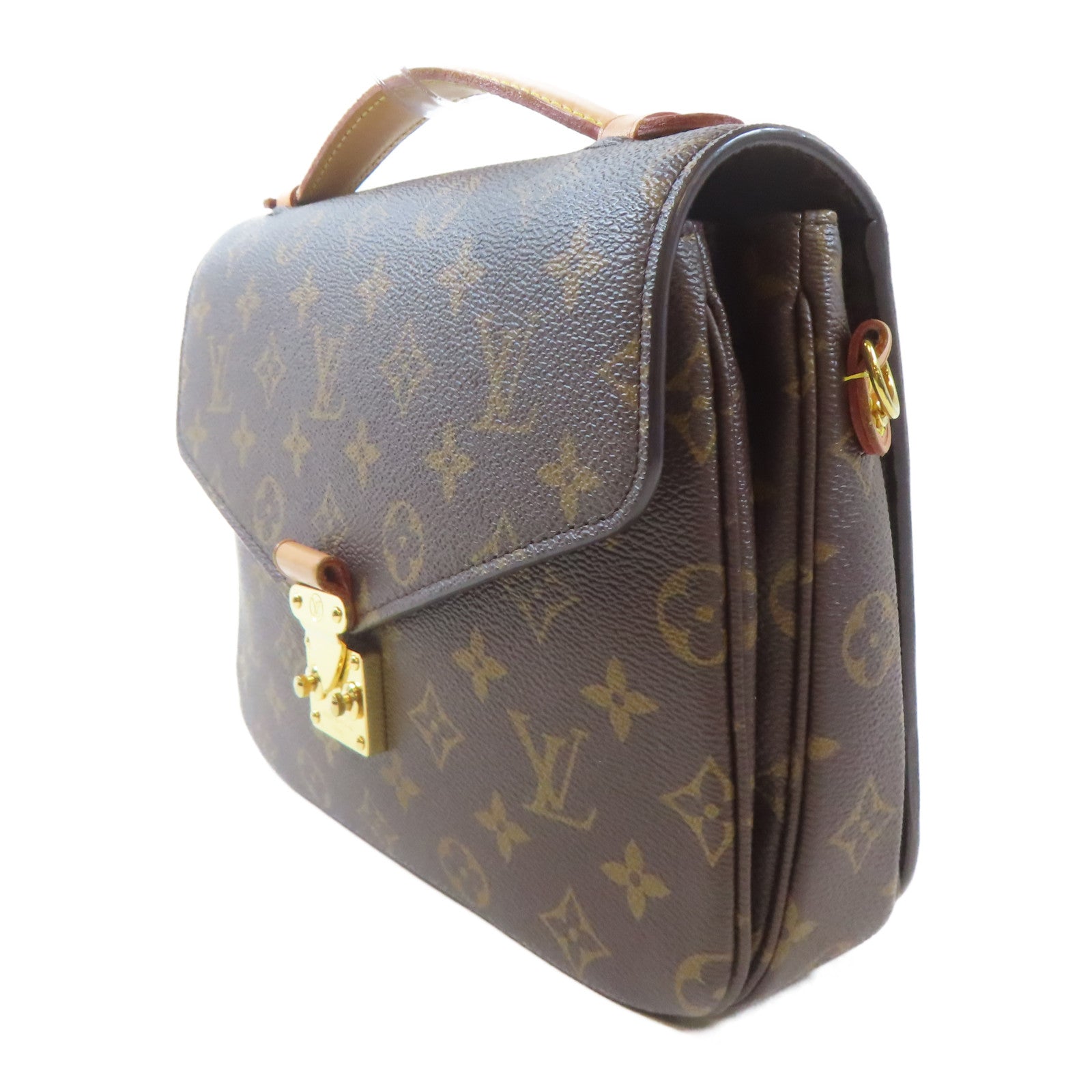 LOUIS VUITTON Monogram Pochette Metis金扣手挽肩背兩用袋啡色