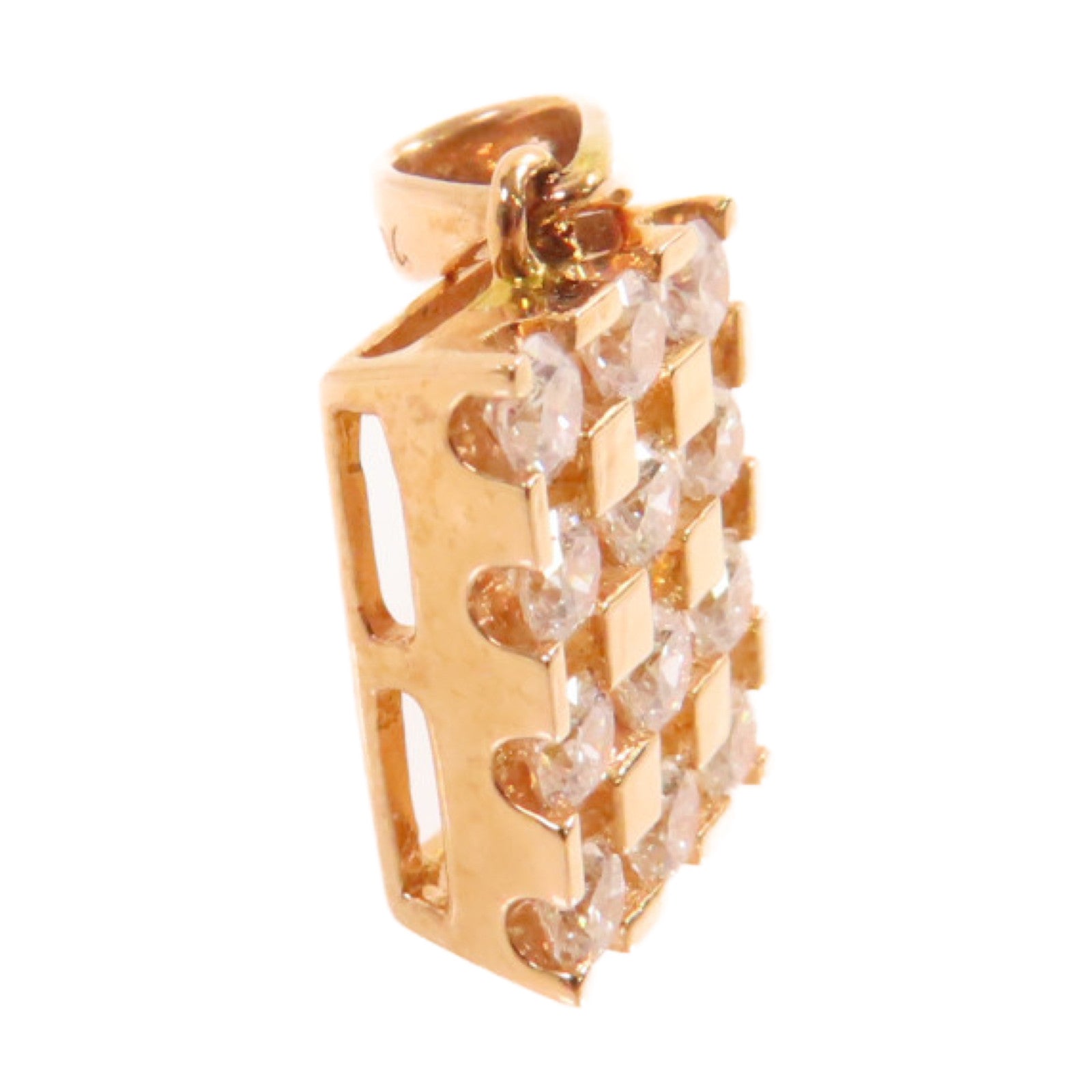 JEWELRY 18K玫瑰金/鑽石Diamond Pendant Top吊墜頭扣