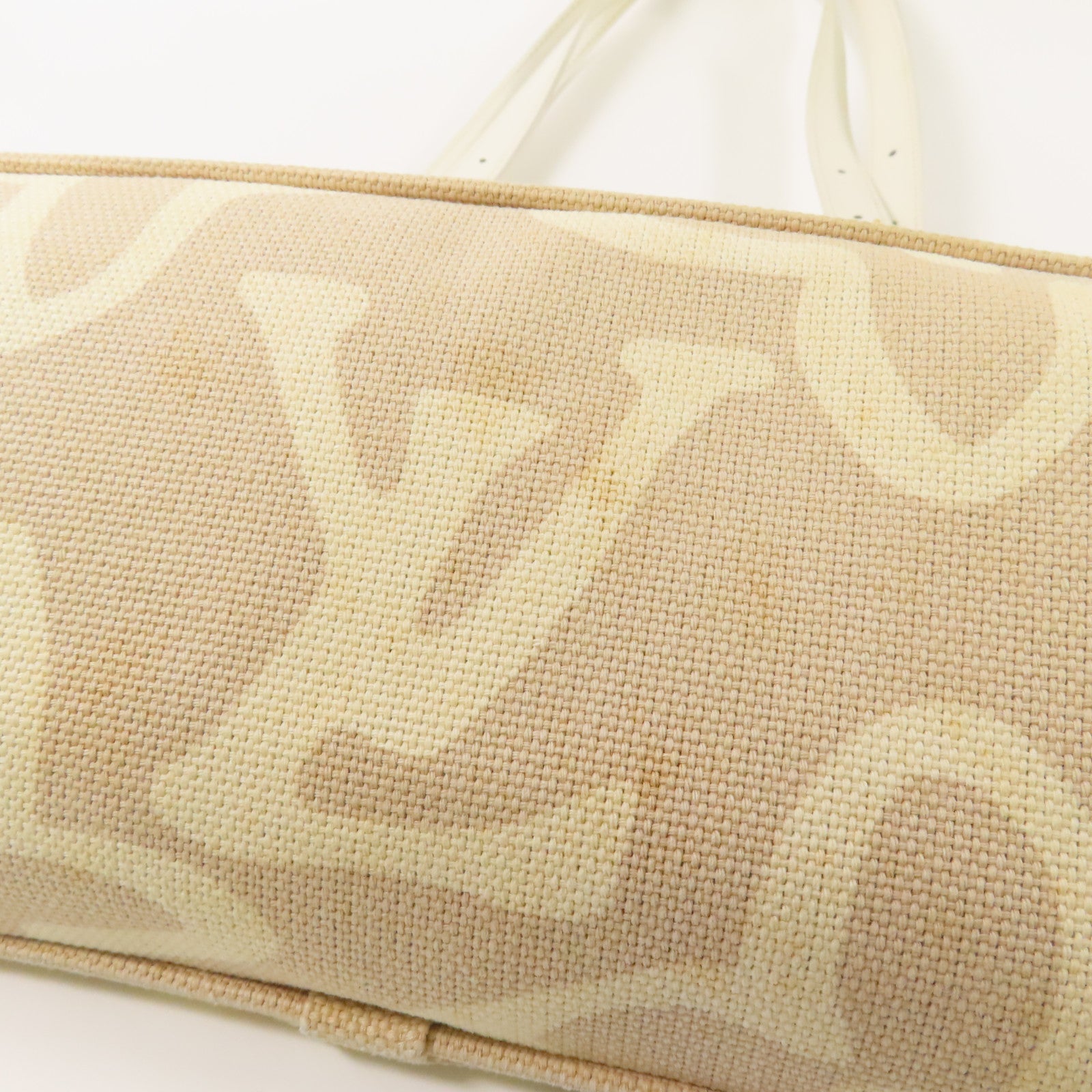 LOUIS VUITTON LV GHW Tahitienne PM Shoulder Tote Bag M95674 Canvas Beige