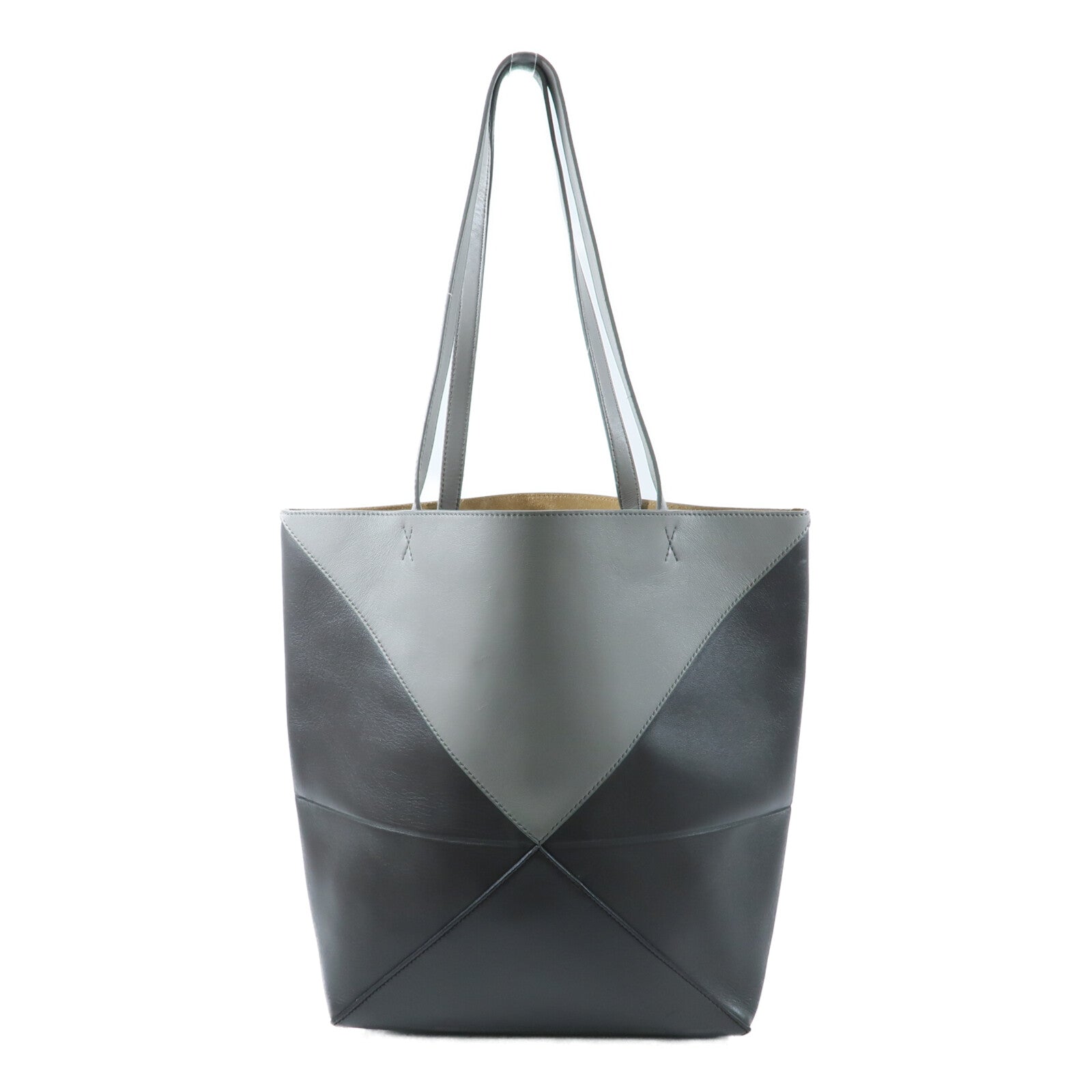 LOEWE 牛皮皮革Puzzle Fold Medium手挽袋