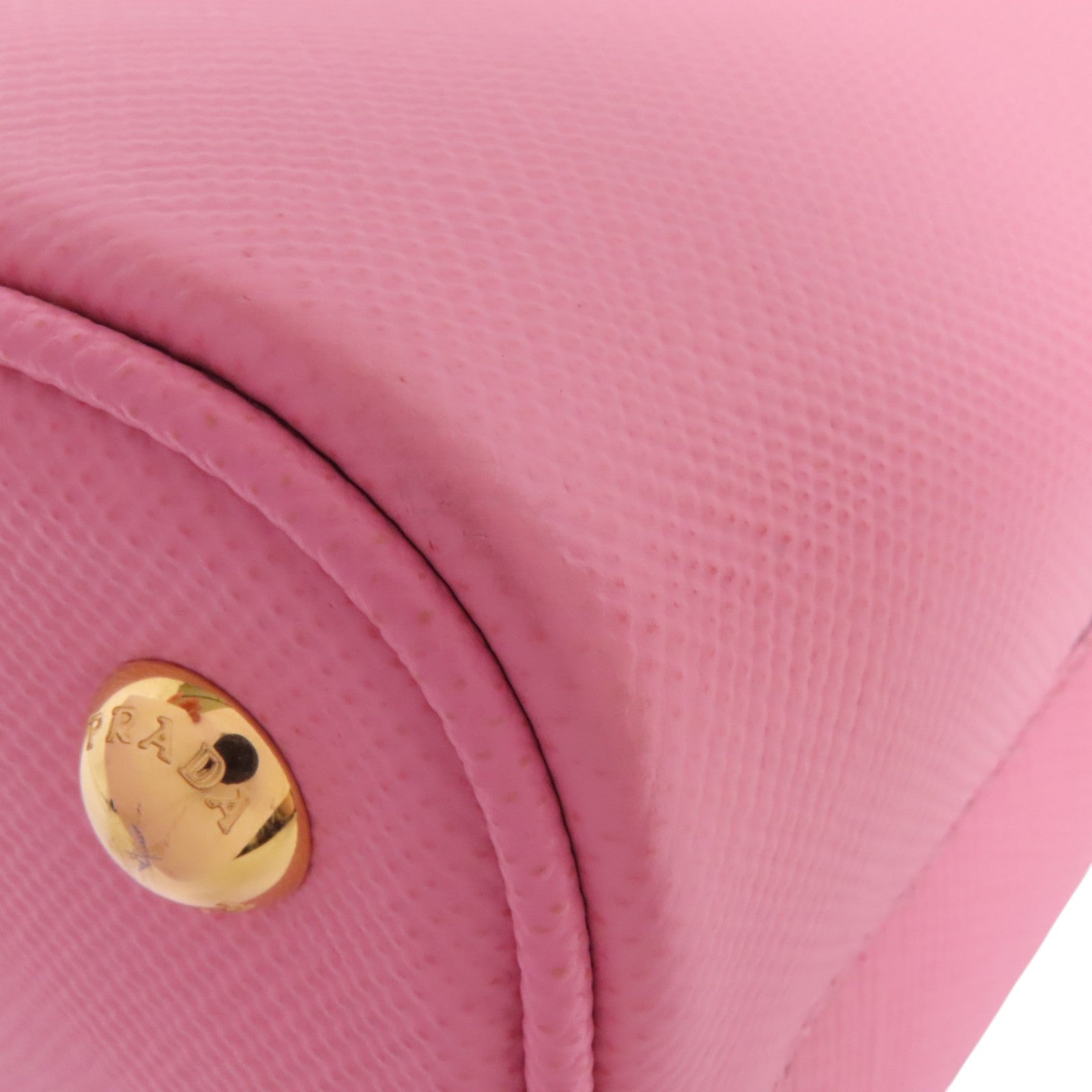 PRADA Saffianopo皮革2Way Shoulder Bag金扣手挽肩背兩用袋