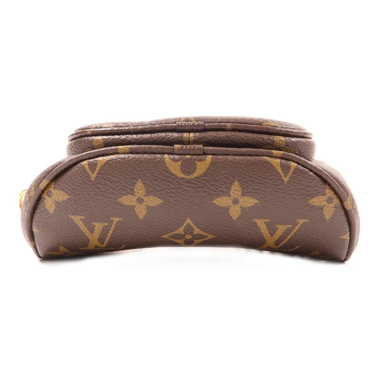LOUIS VUITTON 【激減優惠】Monogram Mini Bumbag金扣手挽肩背兩用袋棕色