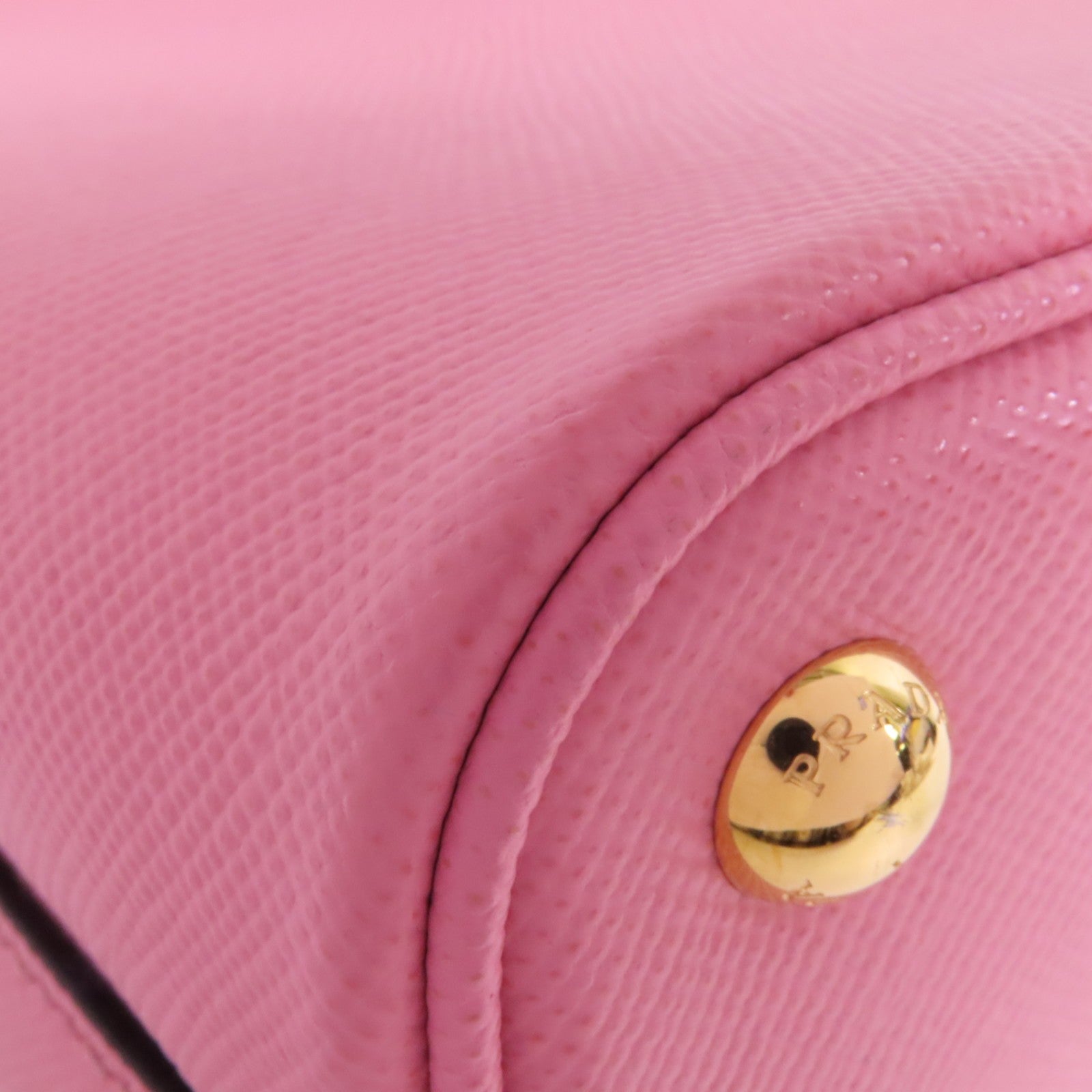 PRADA Saffianopo皮革2Way Shoulder Bag金扣手挽肩背兩用袋