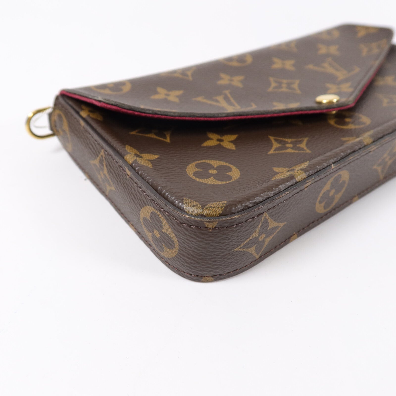 LOUIS VUITTON Monogram Pochette Felicie鏈帶肩背袋